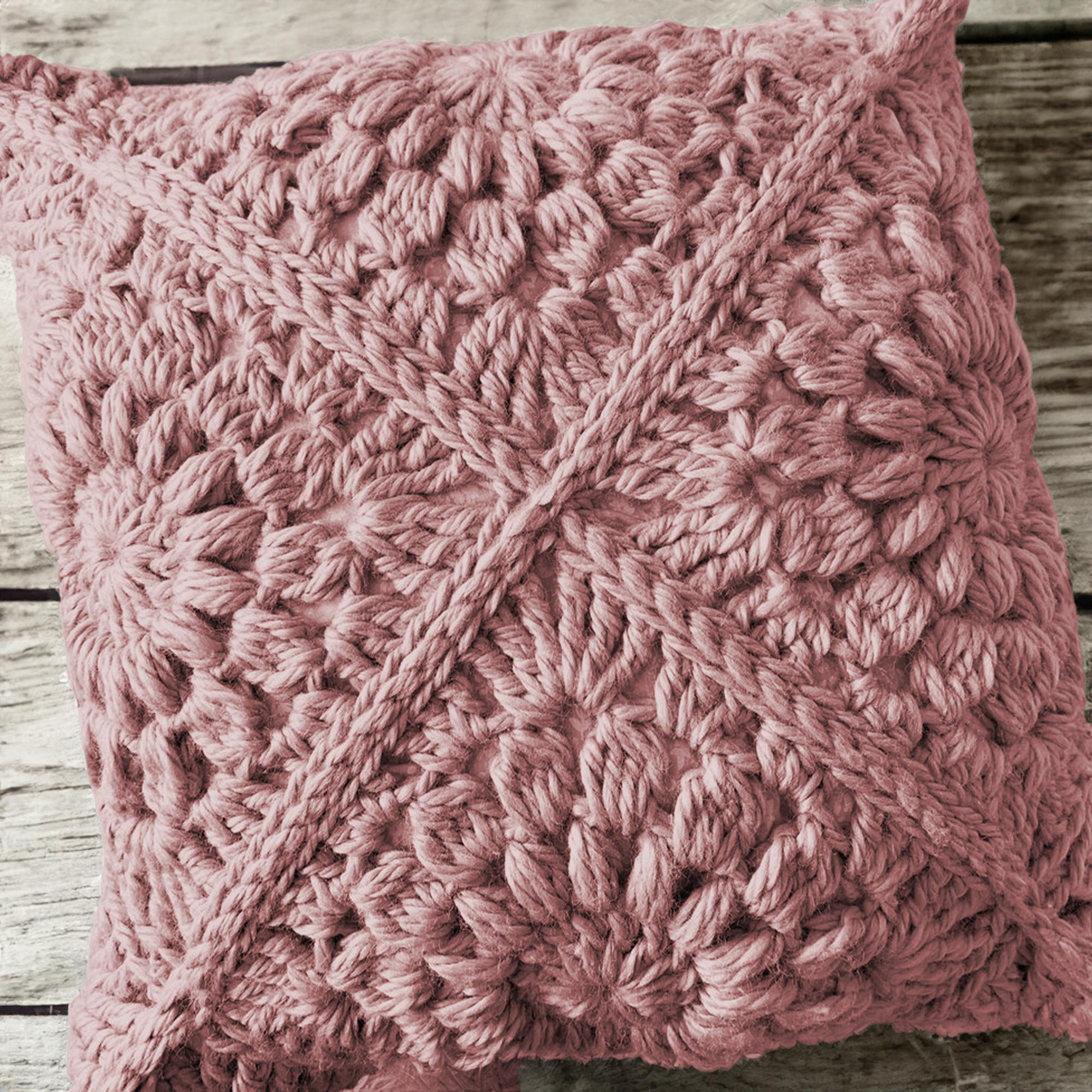 Chunky Textured Flower Pillow Cover