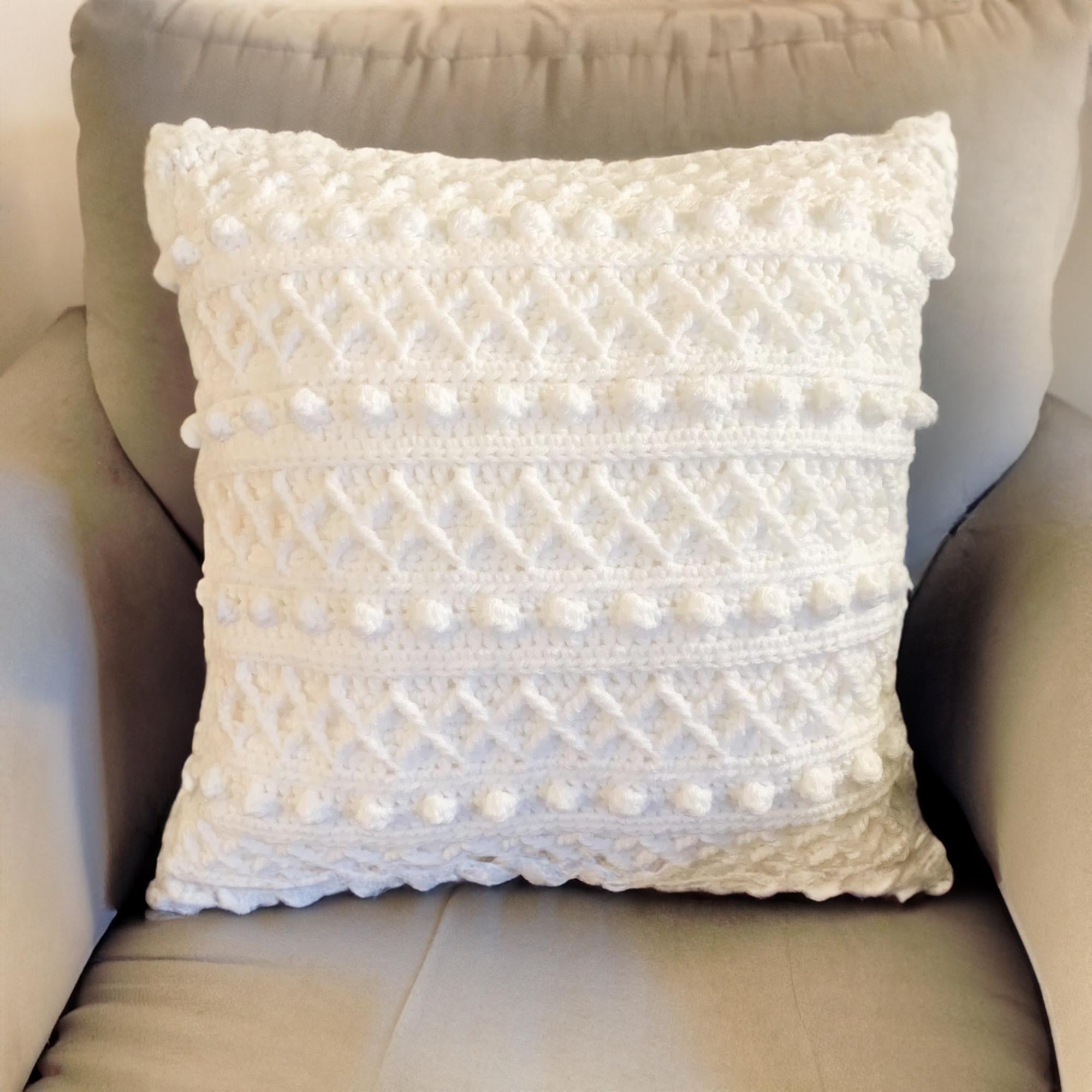 Snowfall Bobble Pillow Cover
