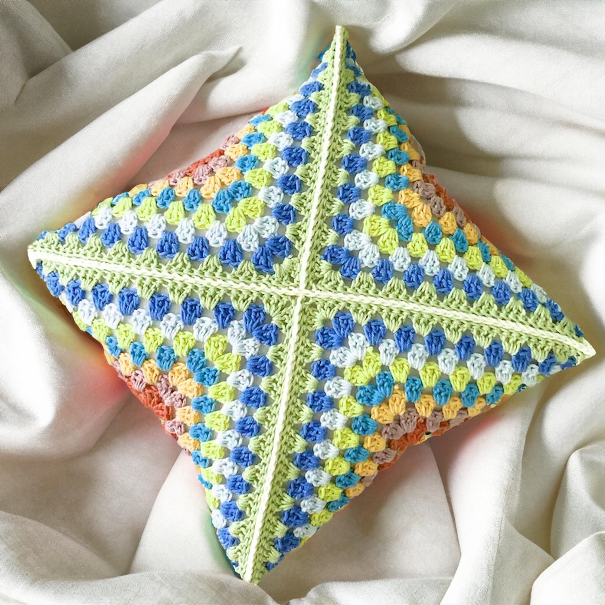 Sunburst Granny Square Pillow Cover