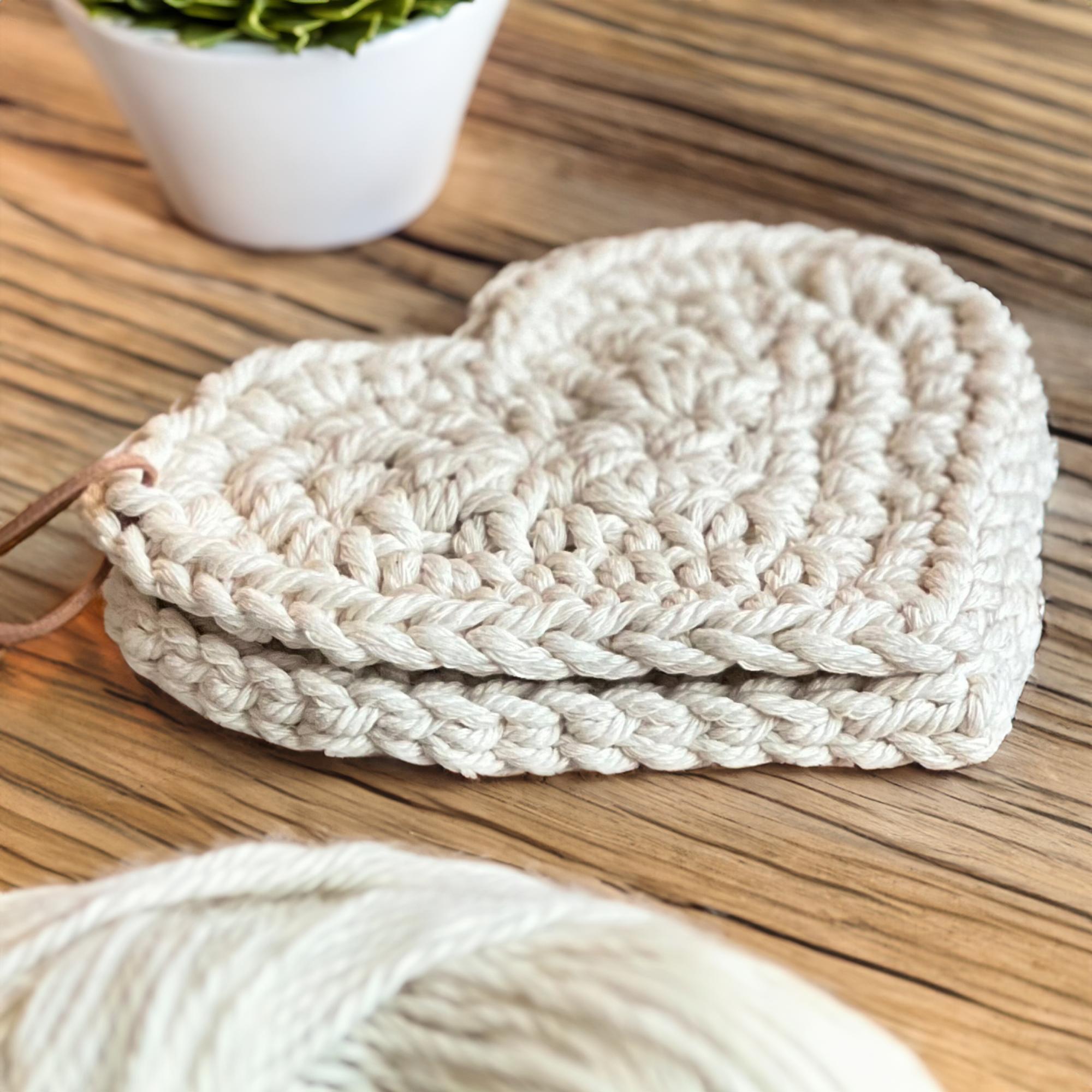 Chunky Heart Potholders