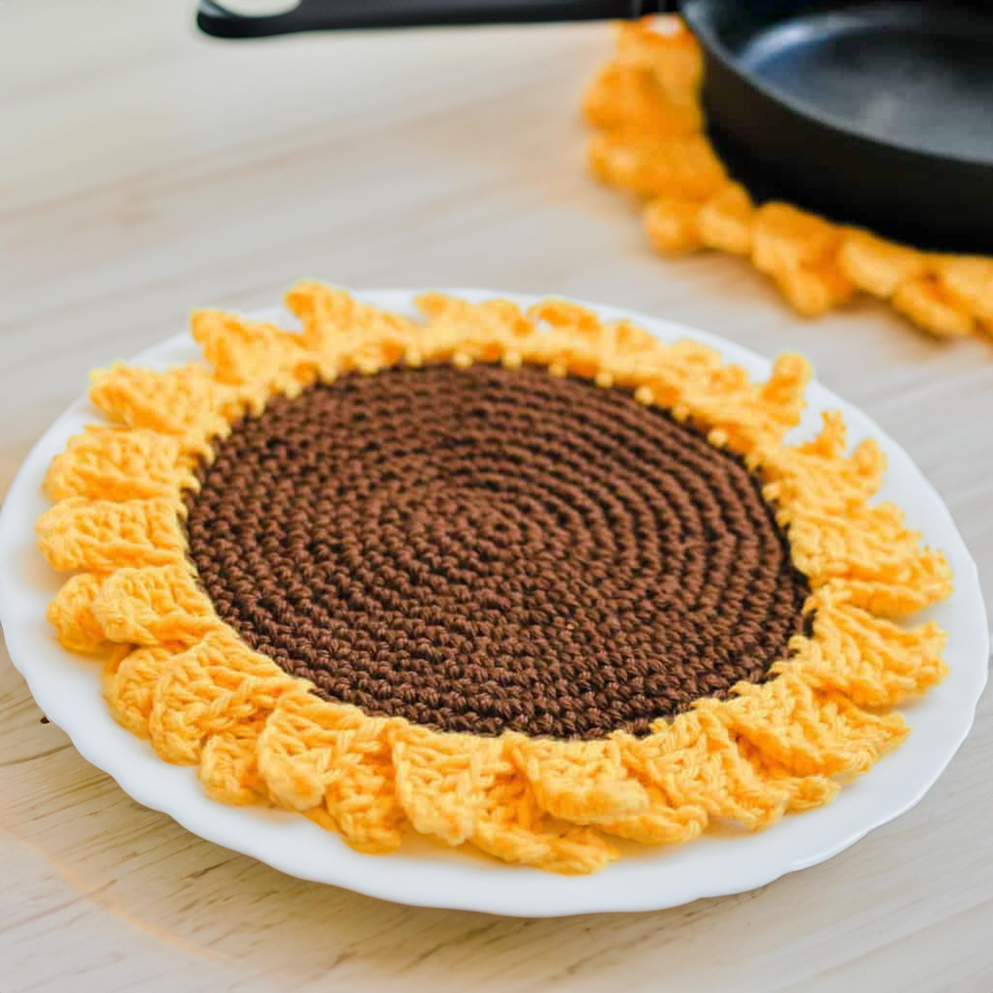 Country Sunflower Round Potholders