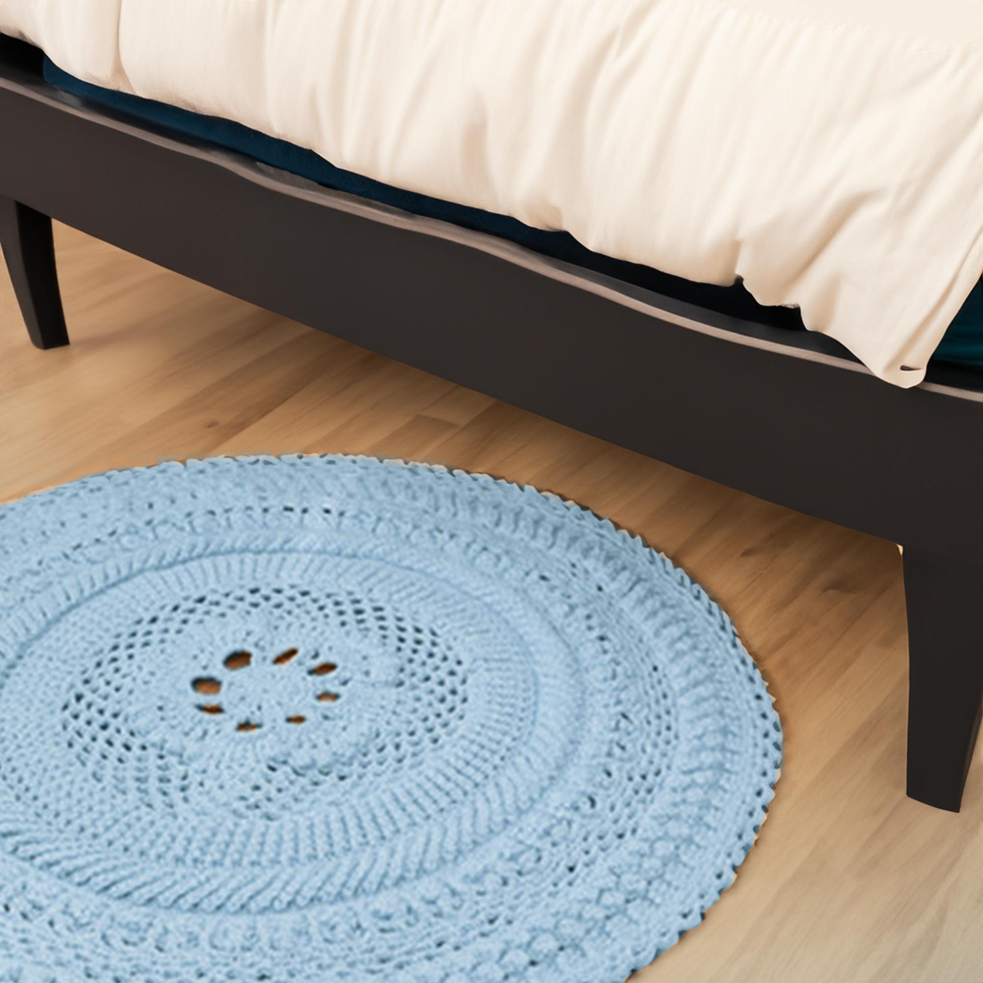 Vanilla Swirl Round Rug
