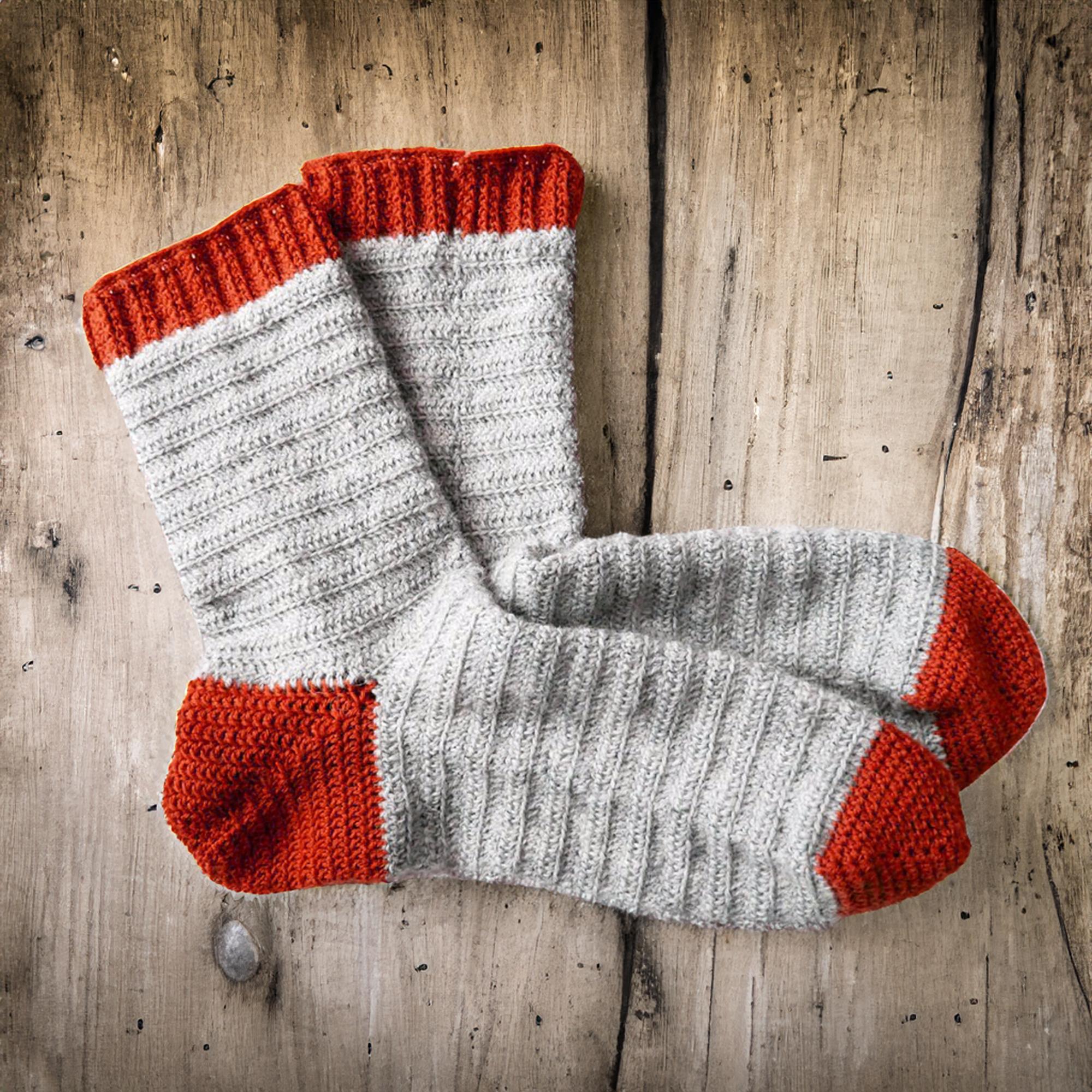 Simple Ruby Grey Socks