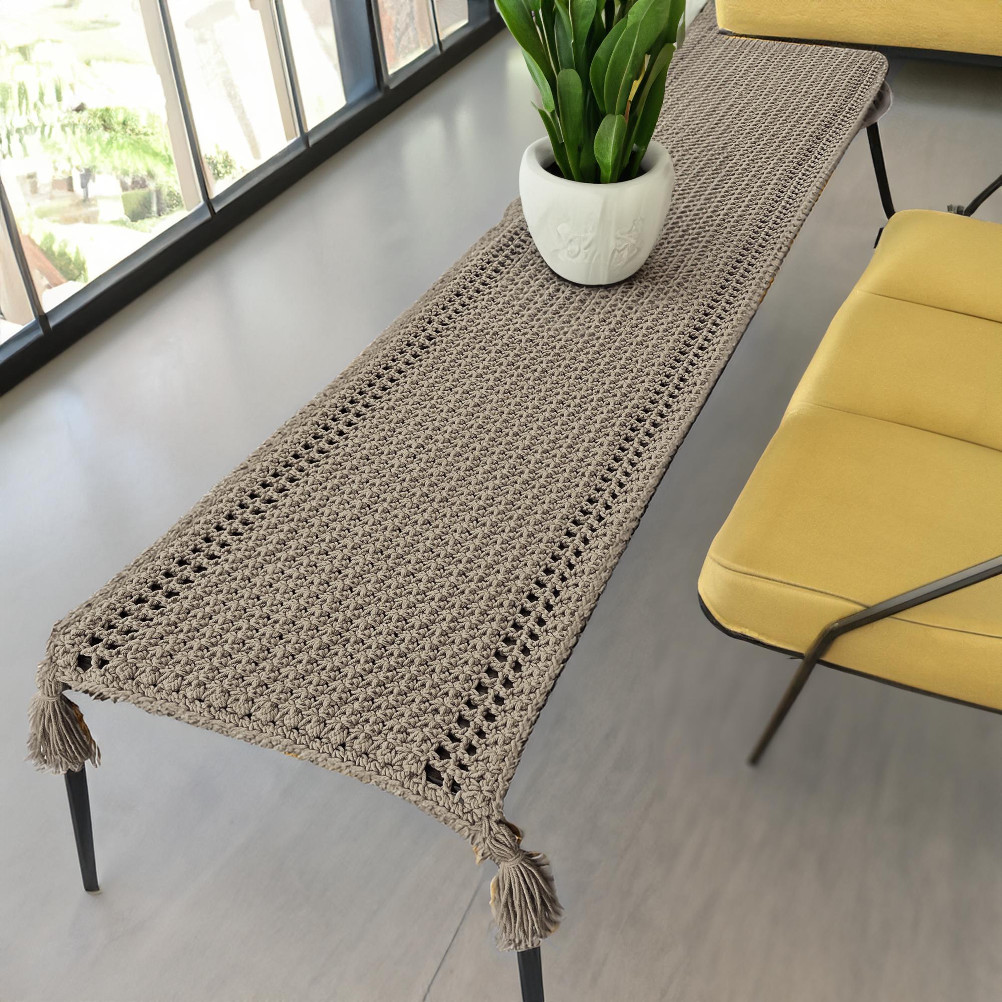 Almond Tassel Table Runner