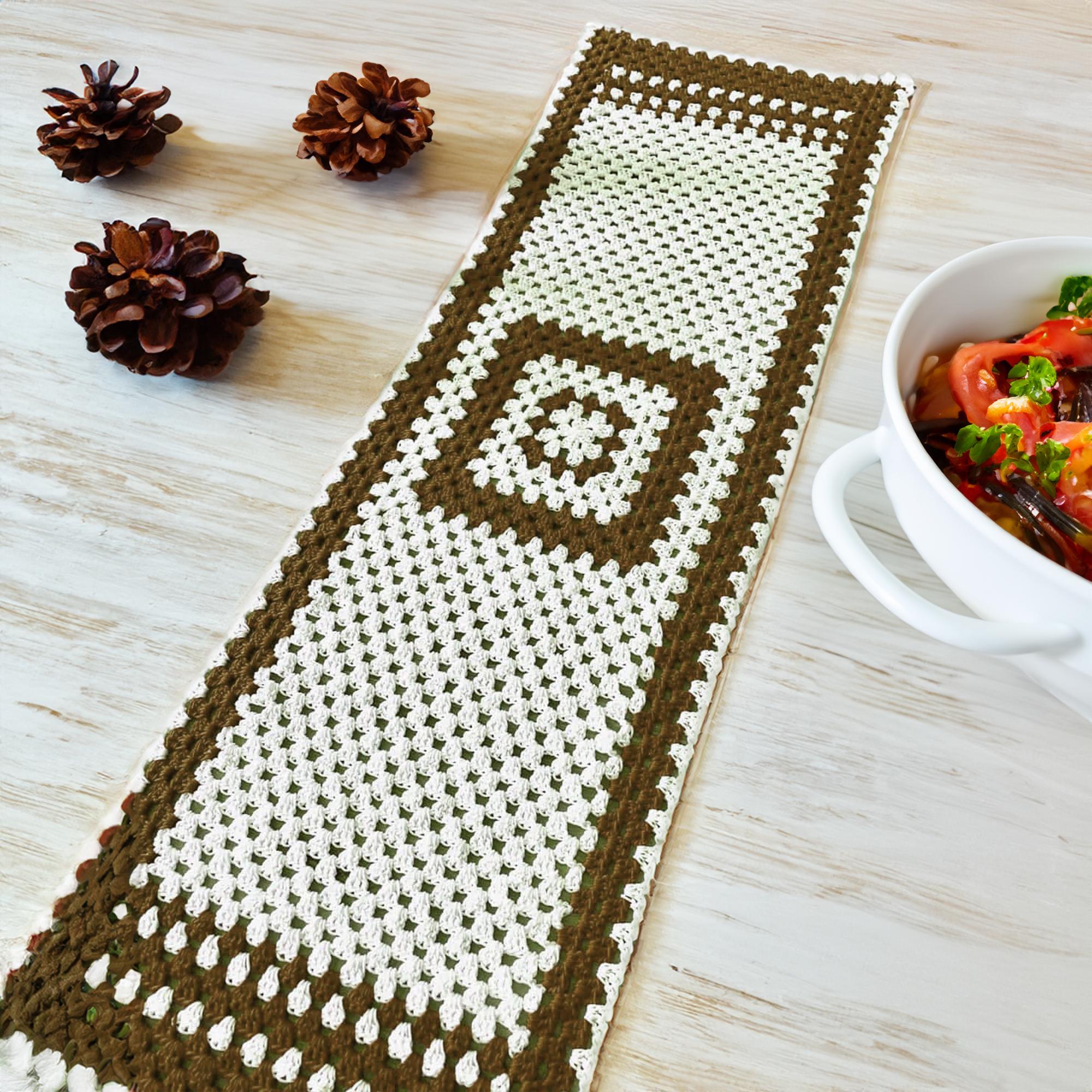 crochet dresser runner Puff Dreams Table Runner- Crochet Pattern Clover Needlecraft