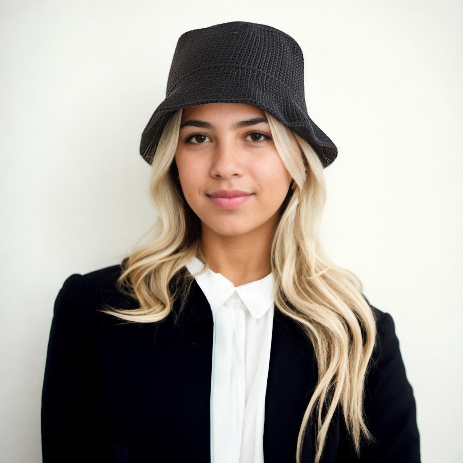 Casual Ribbed Bucket Hat