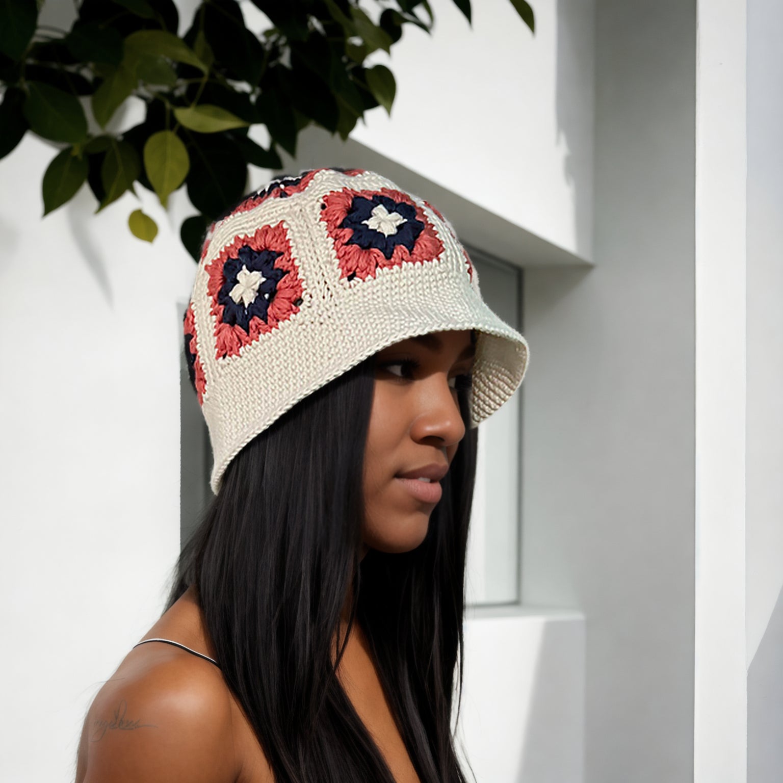 Neapolitan Square Bucket Hat