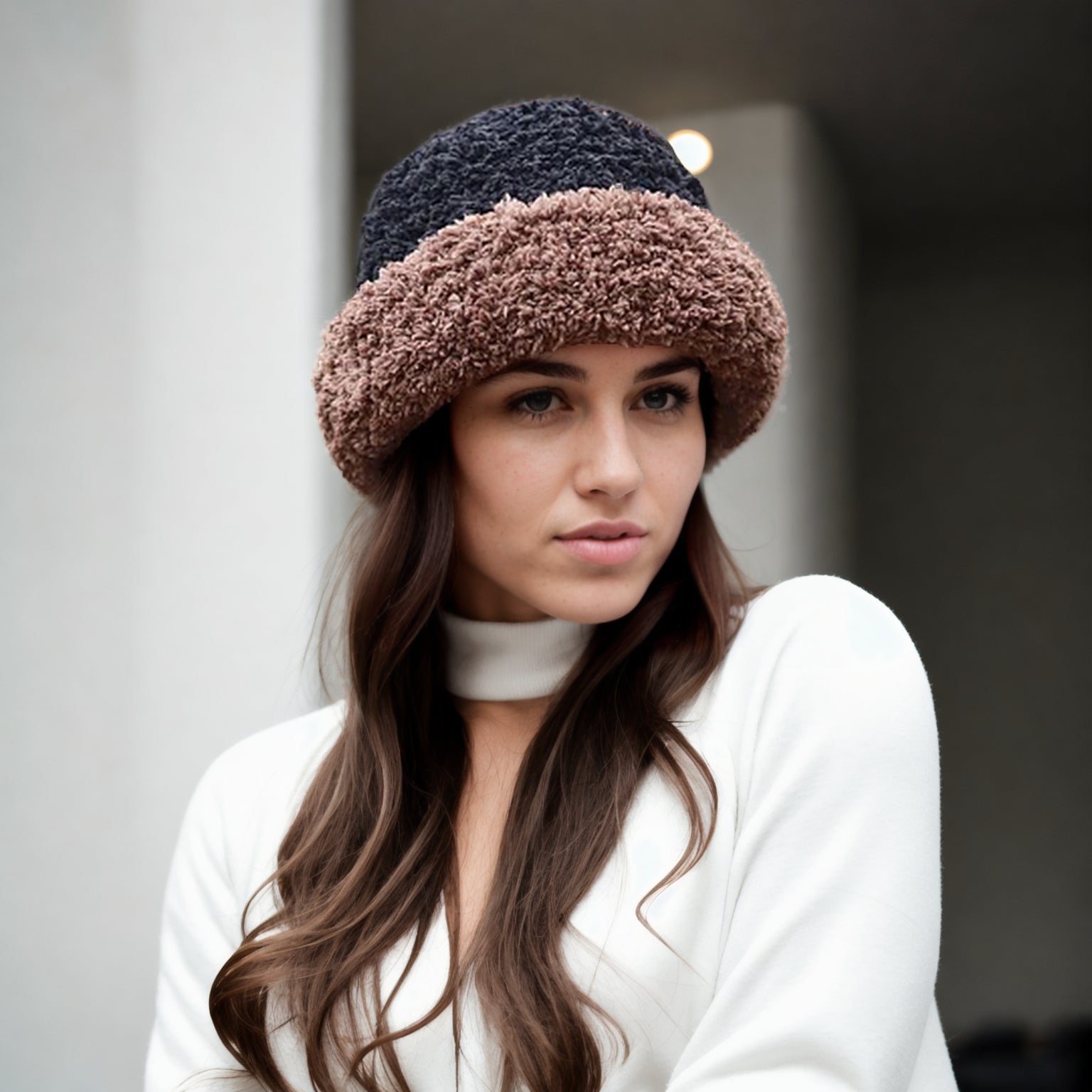 Dark Chocolate Fold Hat