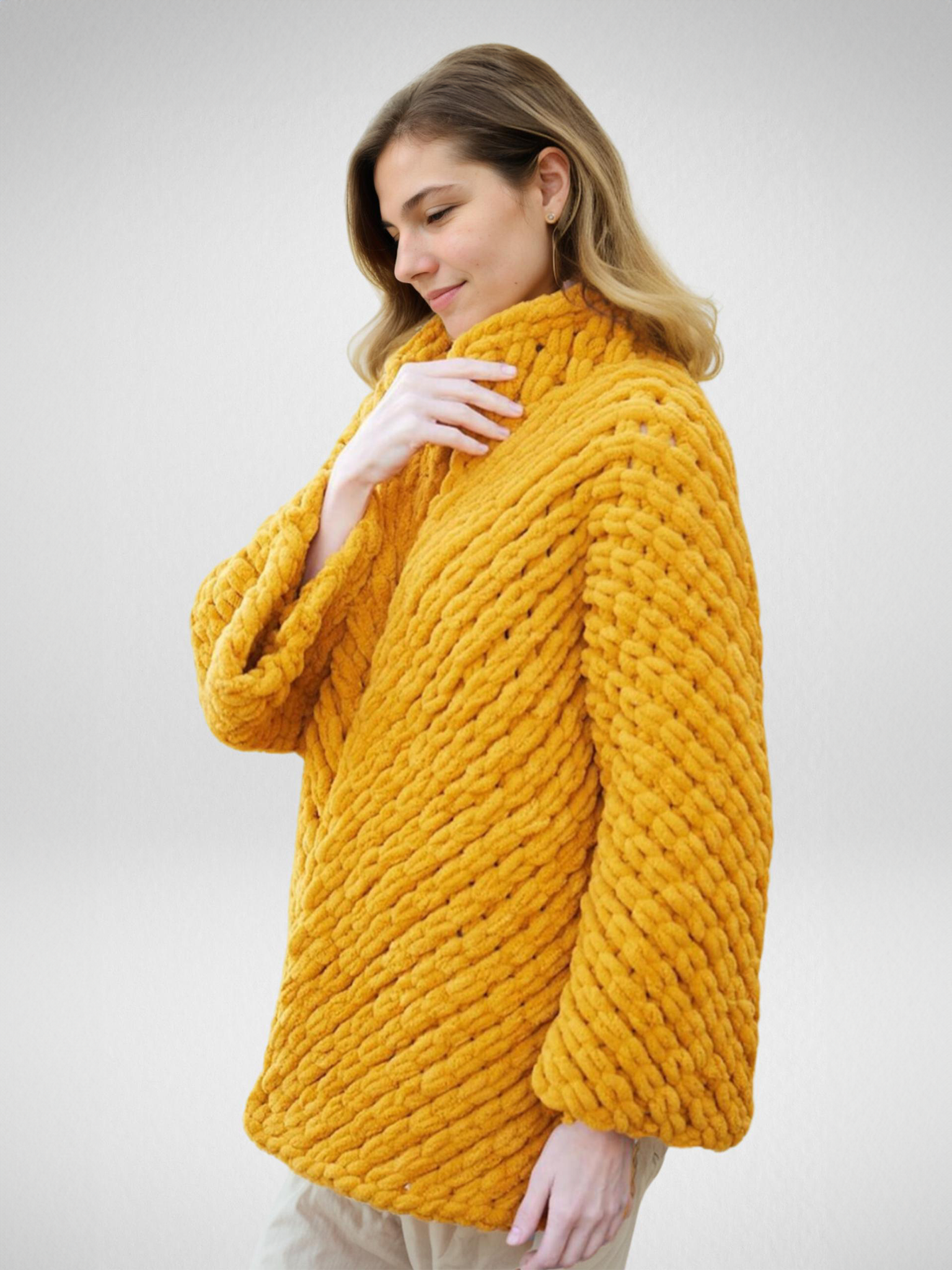 Chunky Mustard Cardigan