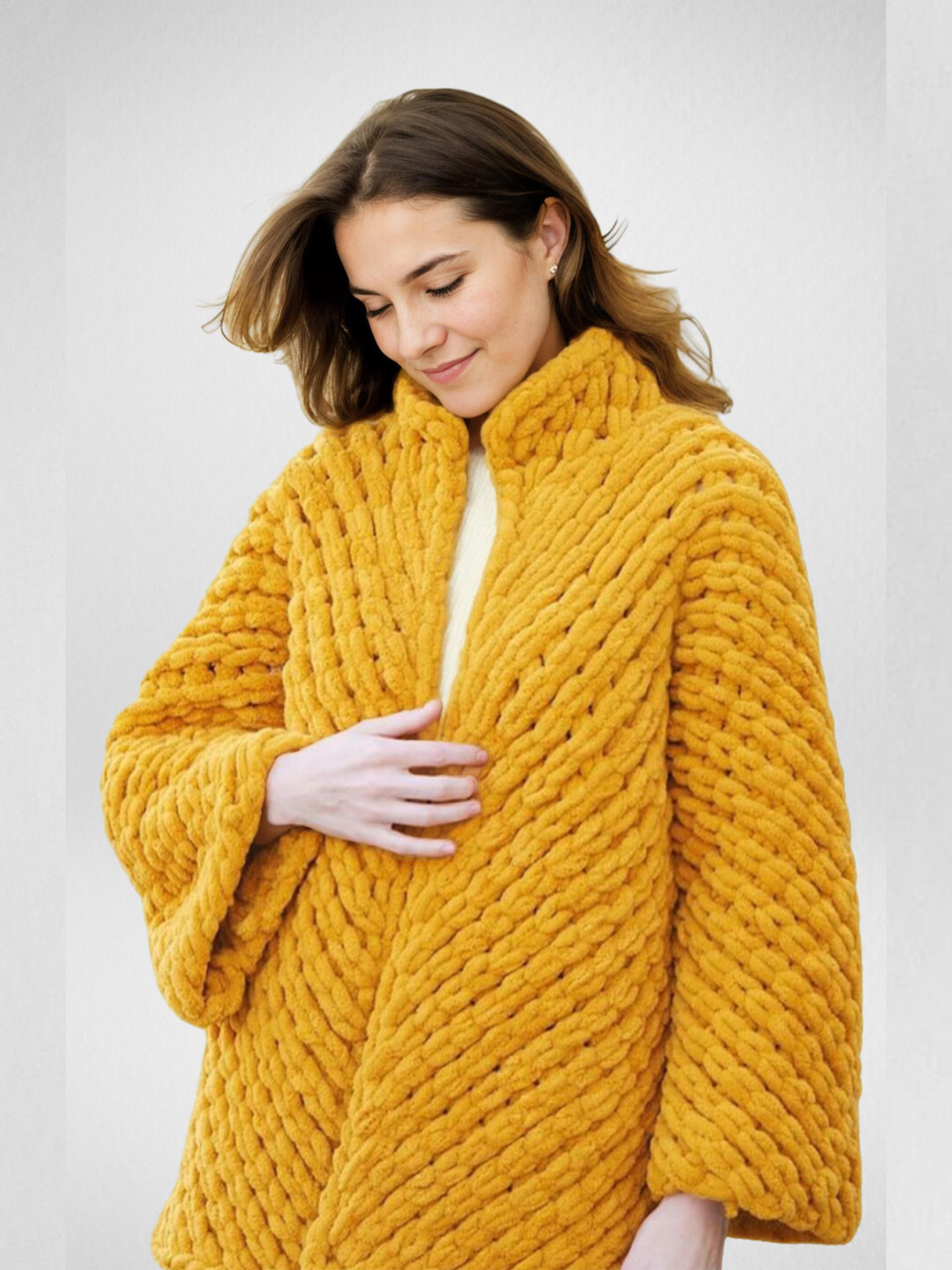 Chunky Mustard Cardigan