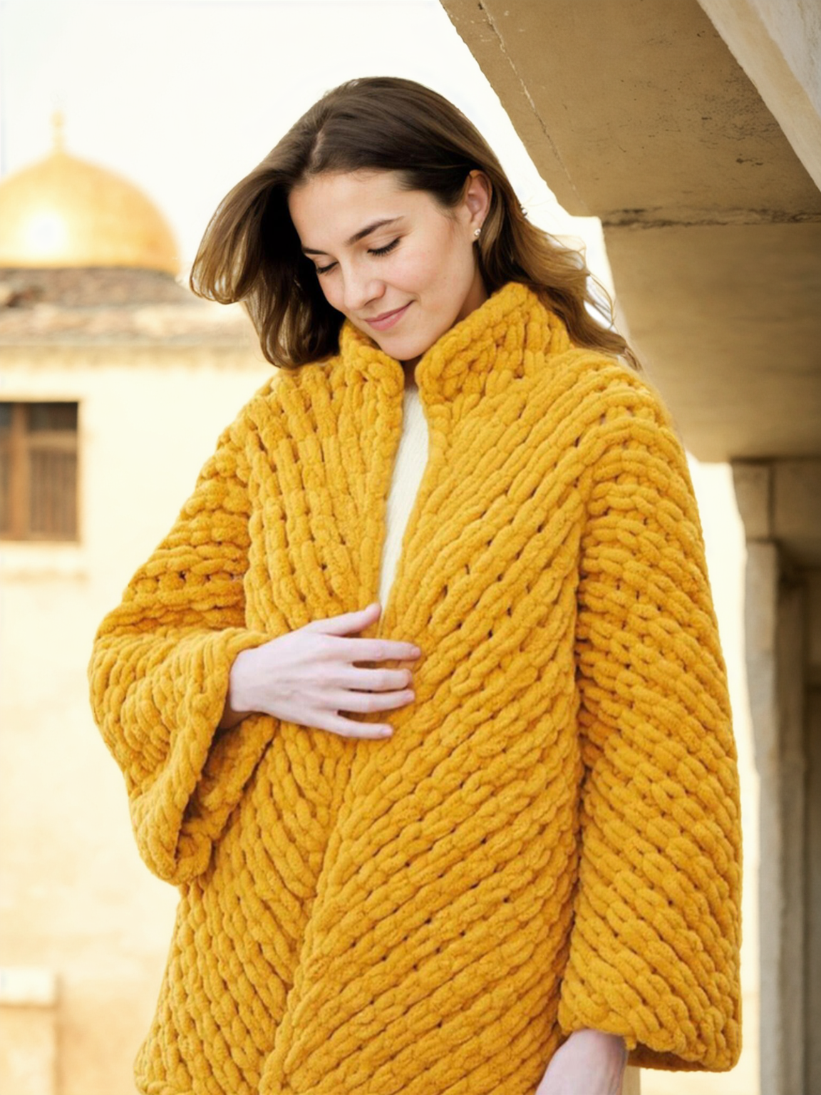 Chunky Mustard Cardigan