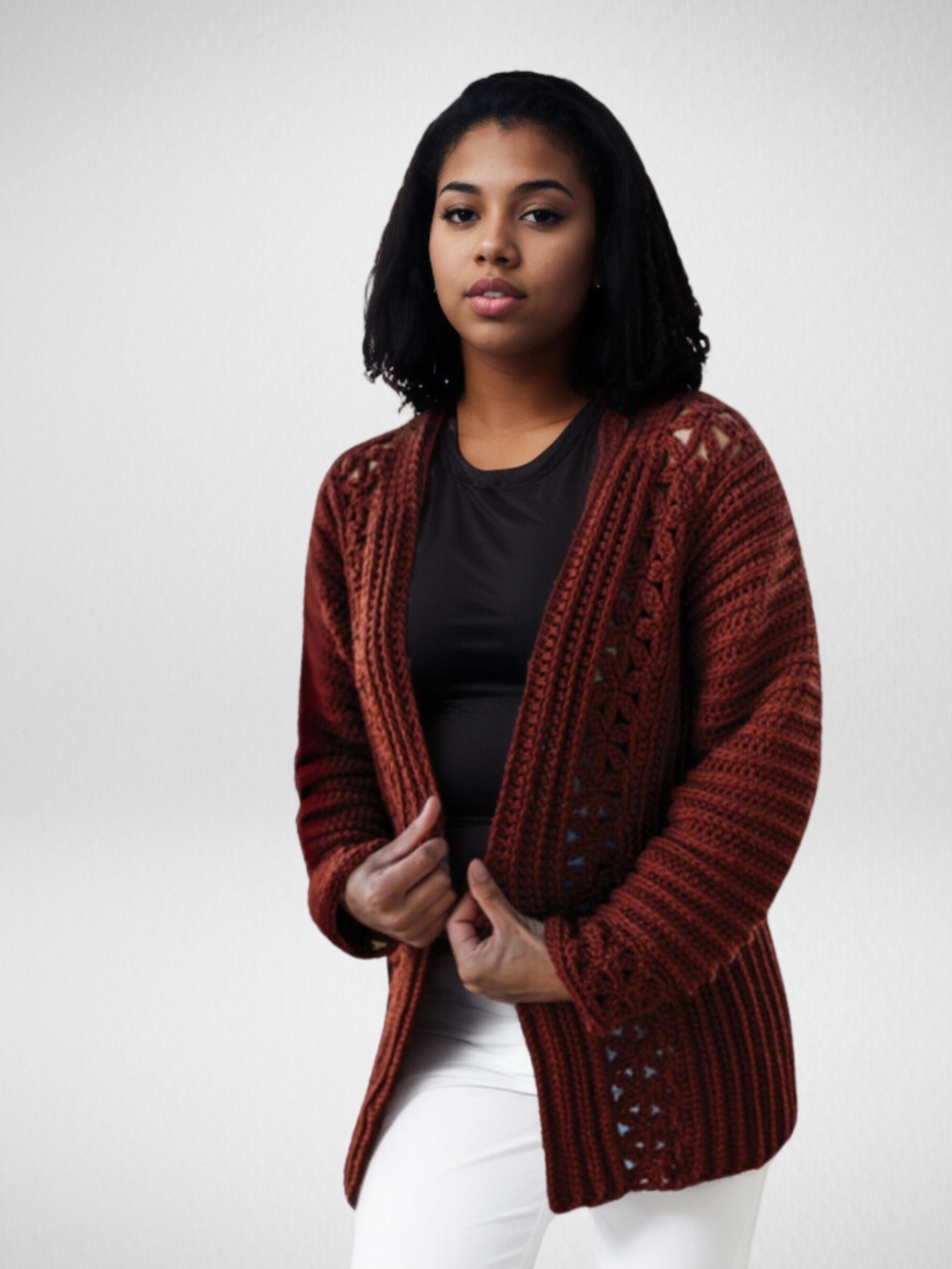 Cable Knit Oatmeal Cardigan
