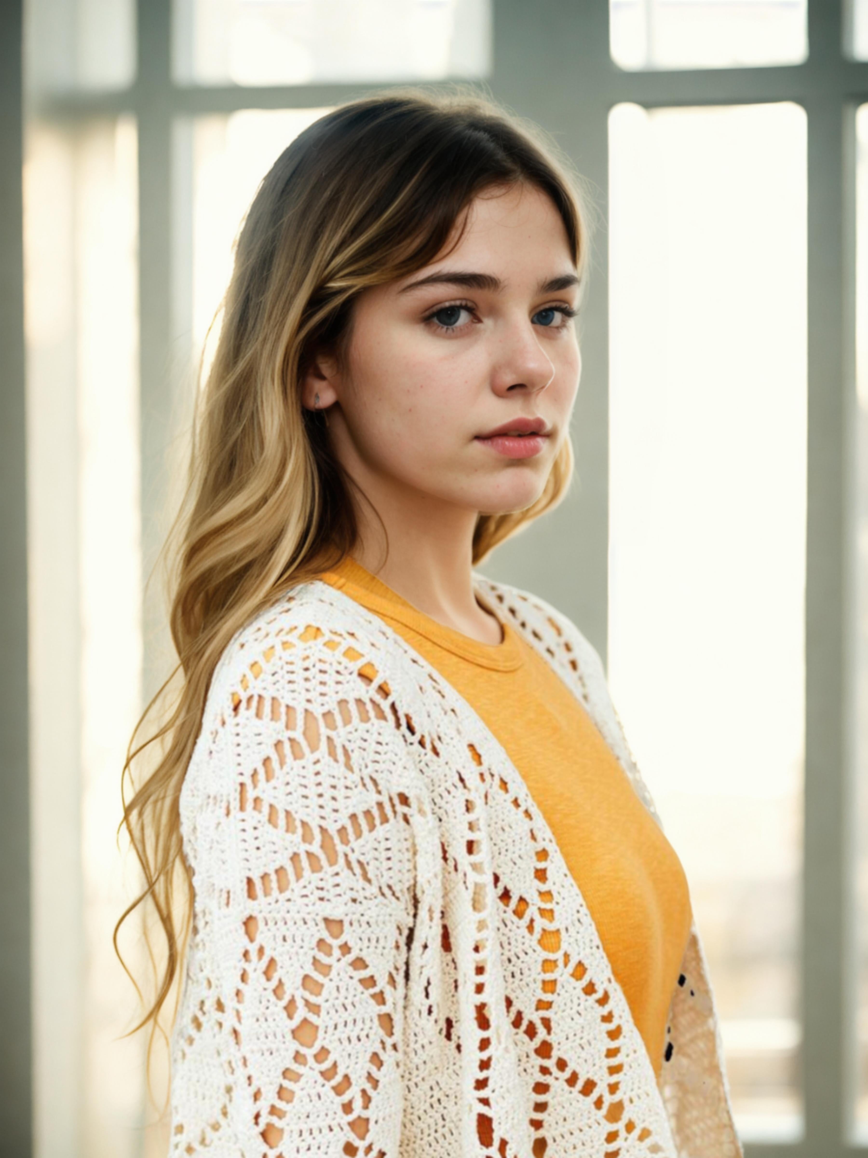 Camel Stitch Lace Front Cardigan