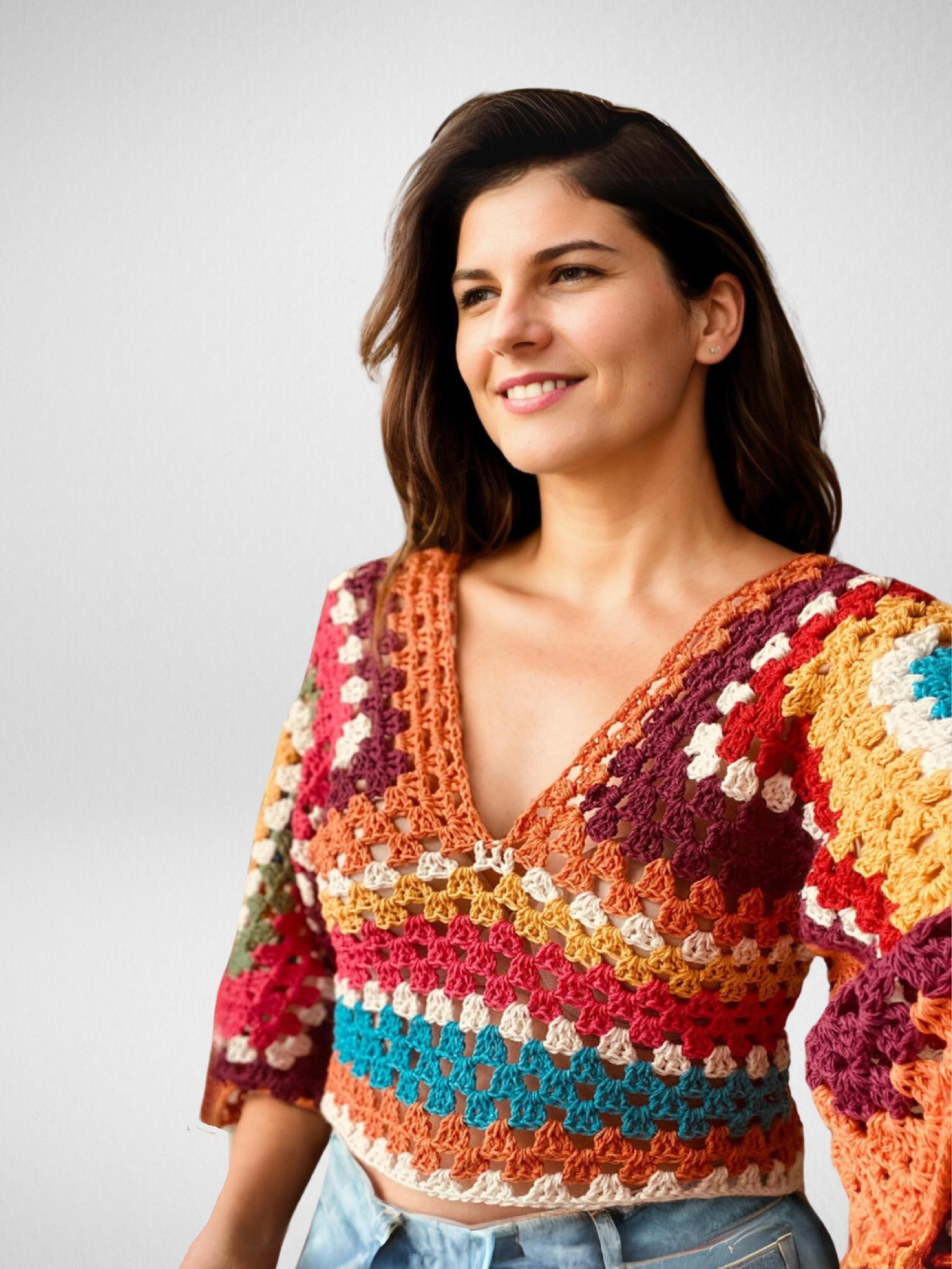 Bohemian Festival Granny Crop Top