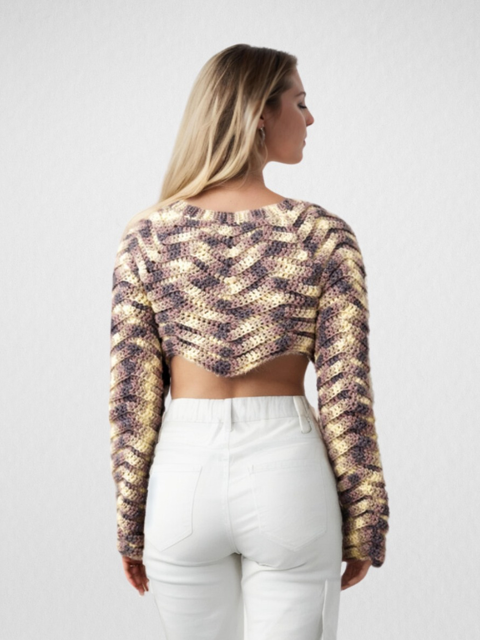 Chevron Ripples Crop Top