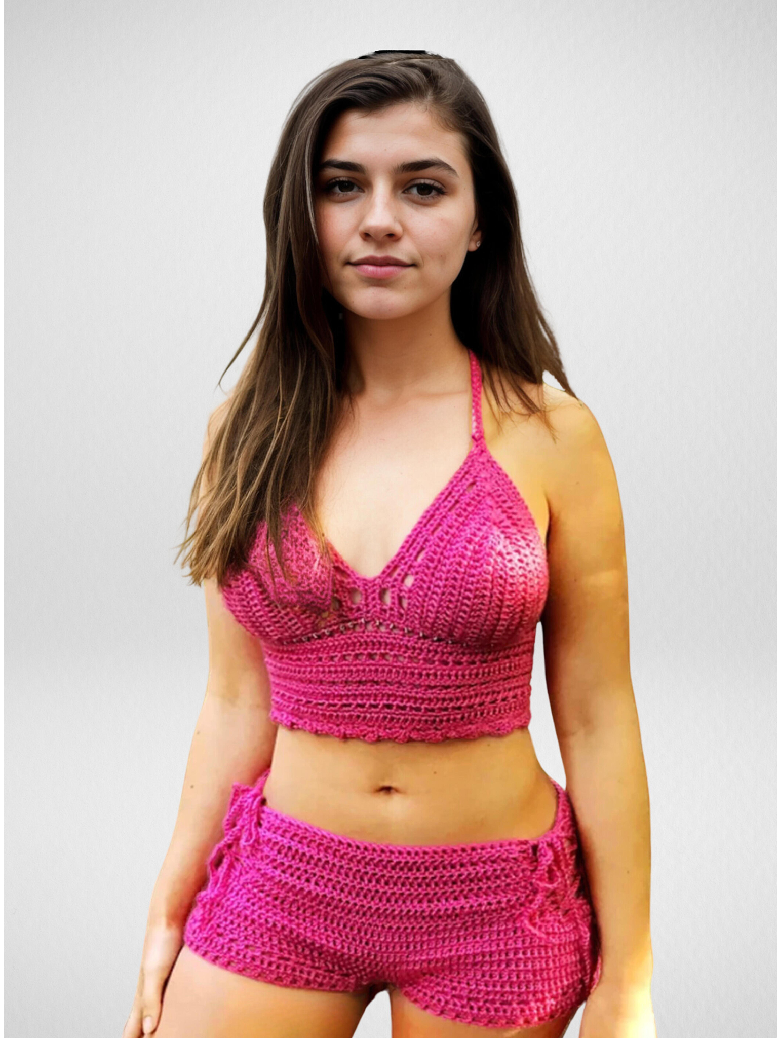 Fuchsia Fantasy Two-Piece Short Set – MON CROCHET Fuchsia Fantasy Two-Piece Short Set – MON CROCHET
