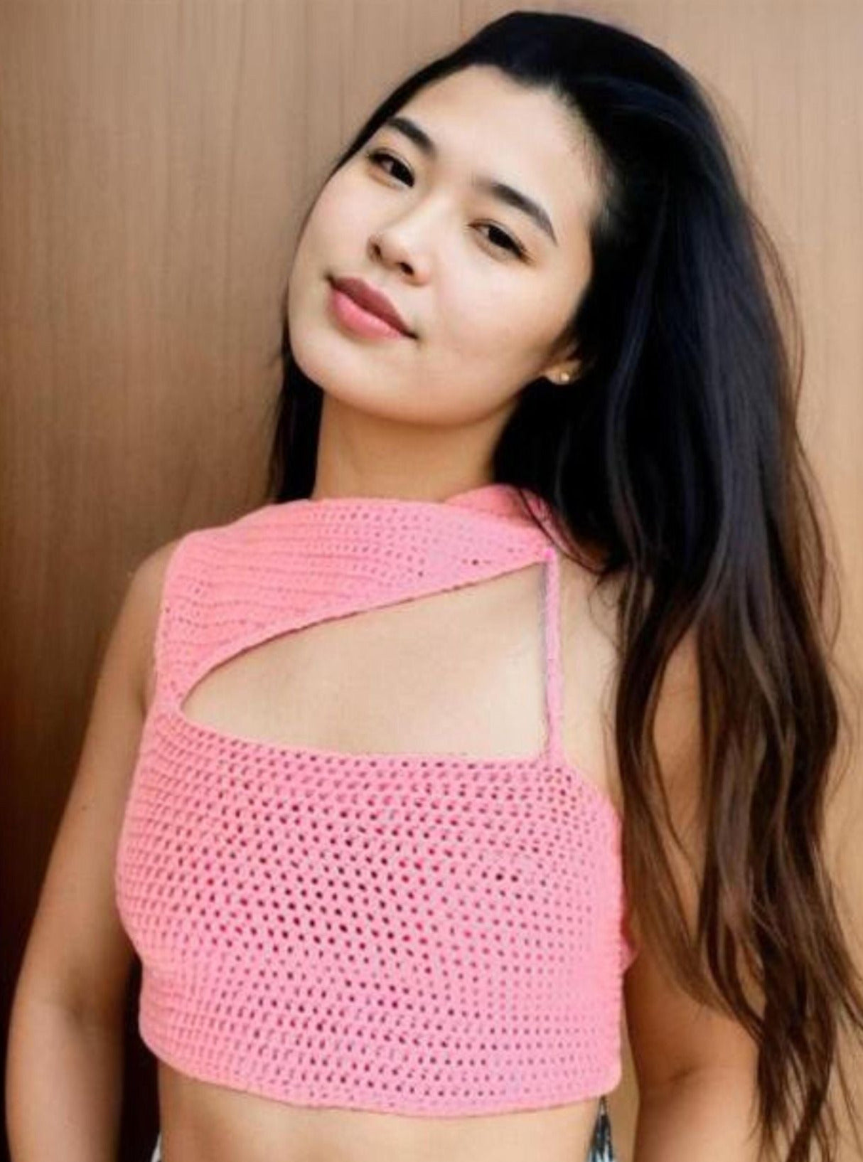 Flirty Pink Cutut Crop Top