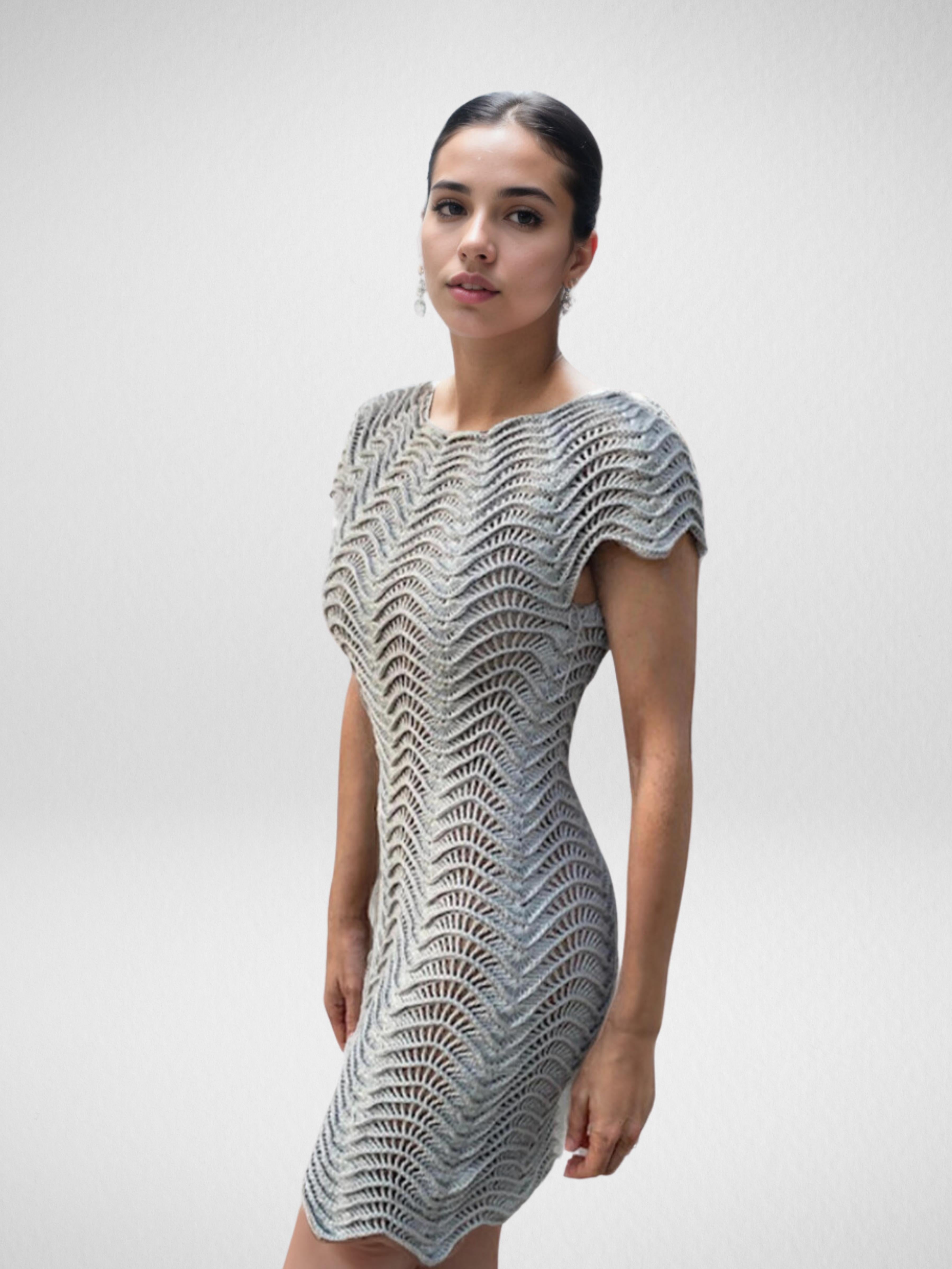 Elegant Ripple Sheath Short/Mini Dress