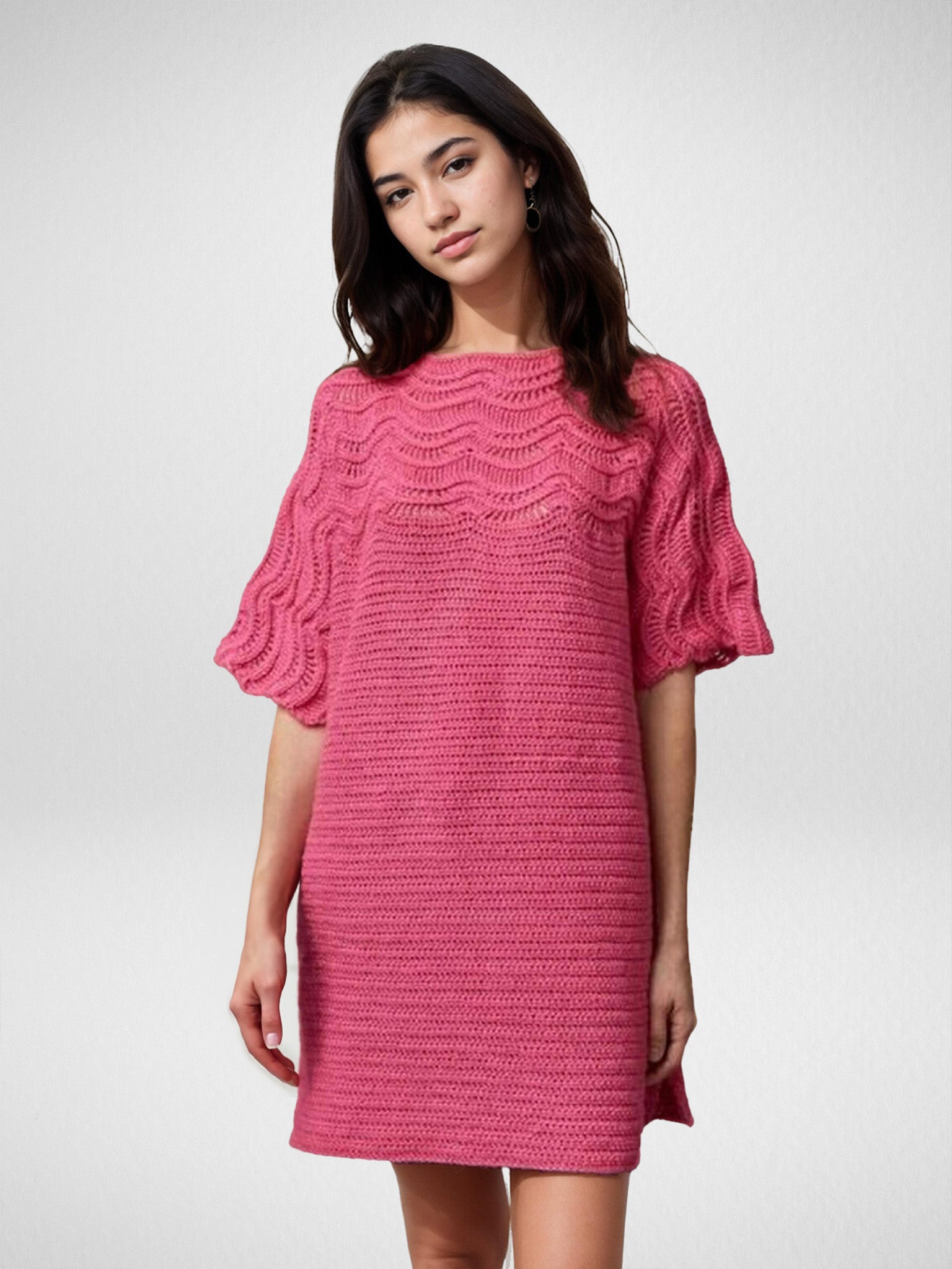 Ripple Wave Tunic/Short/Mini Dress