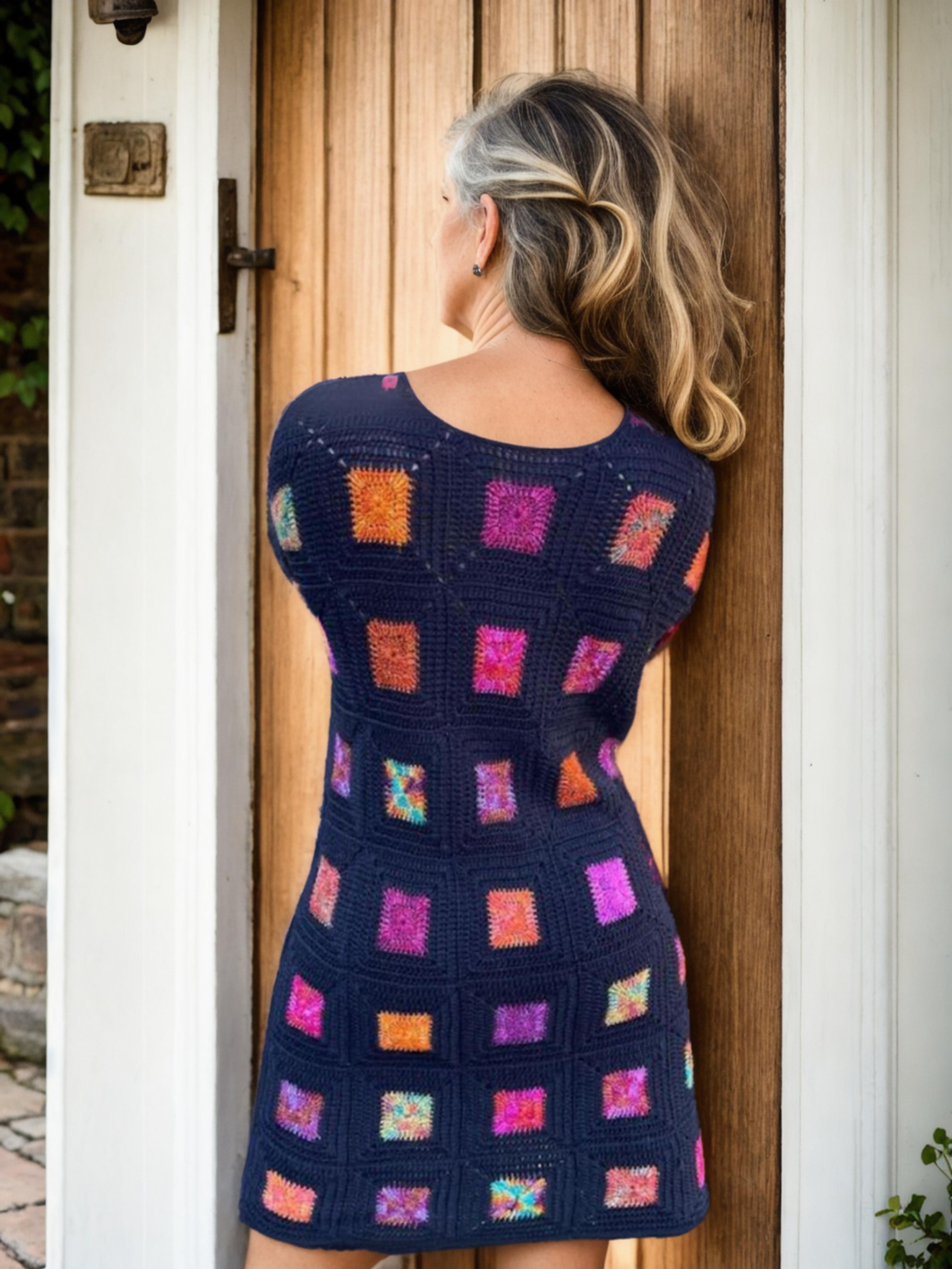 Mosaic Medley Squares Short/Mini Dress
