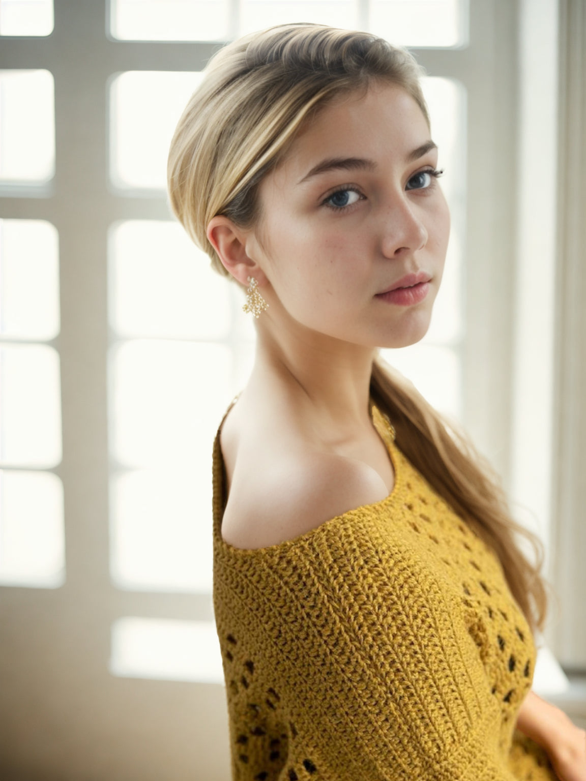 Golden Honeycomb Tunic/Short/Mini Dress