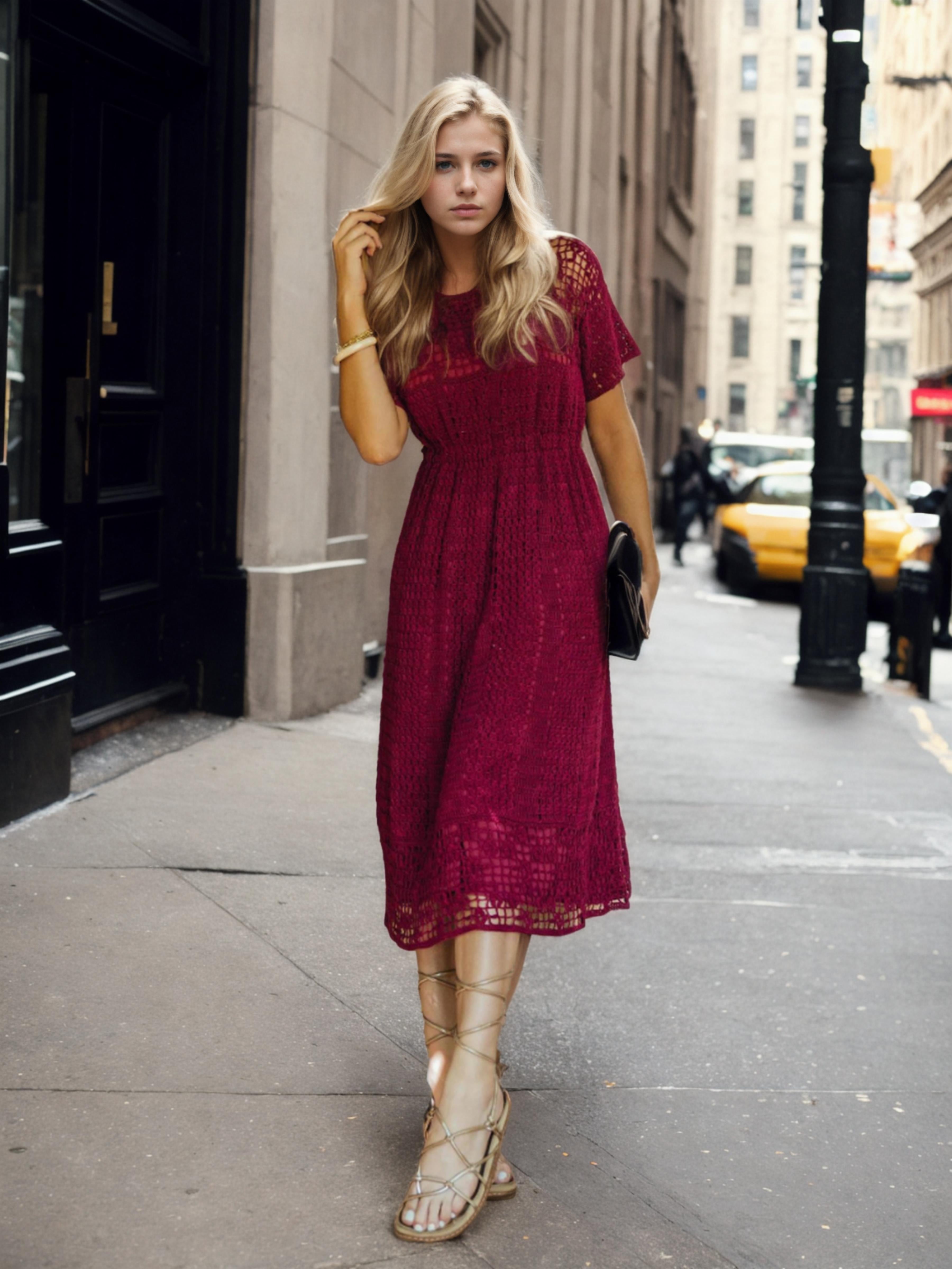 Fiery Red Sophistication Long/Maxi Dress