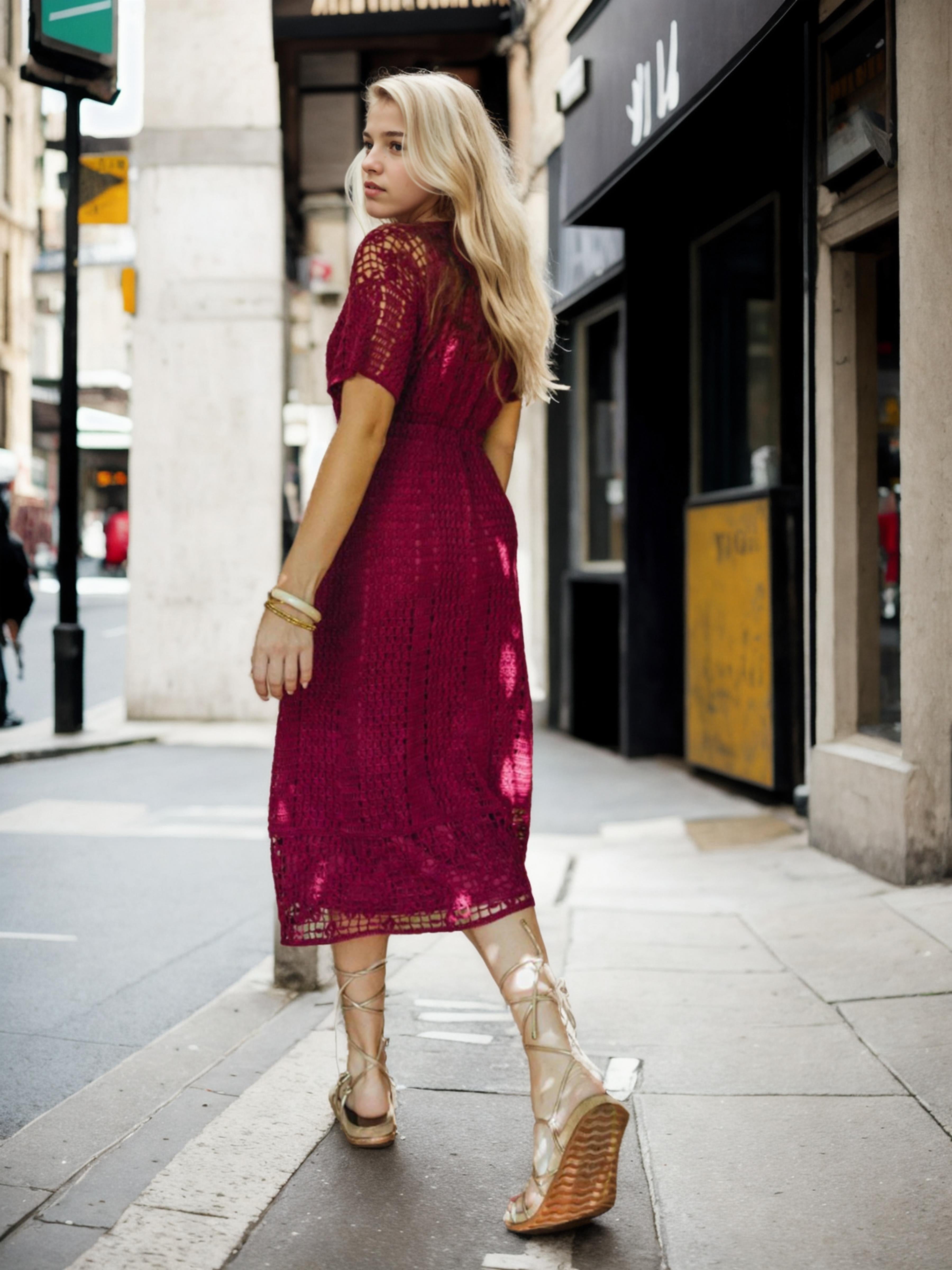 Fiery Red Sophistication Long/Maxi Dress