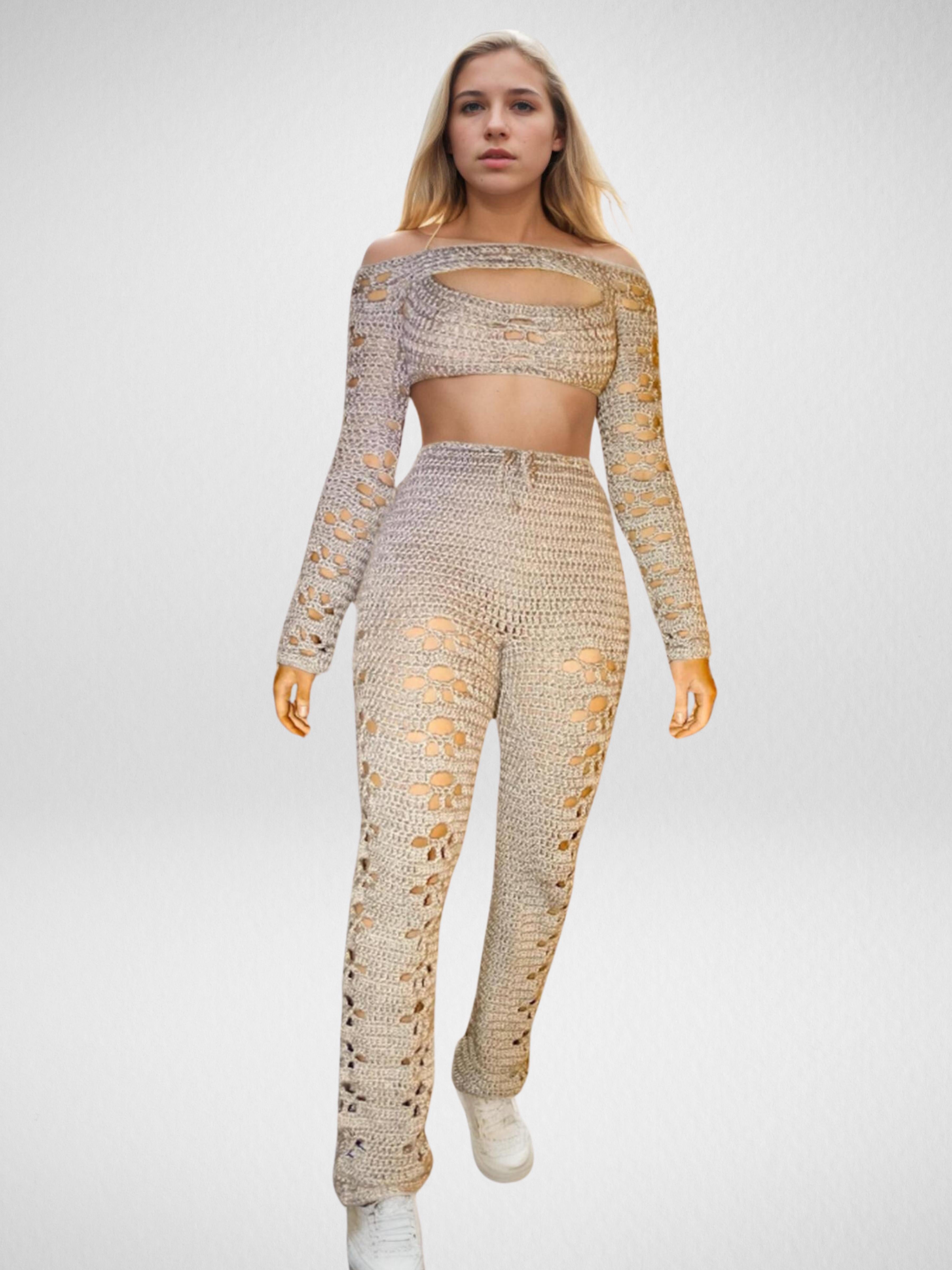 Sandy Openwork Pants