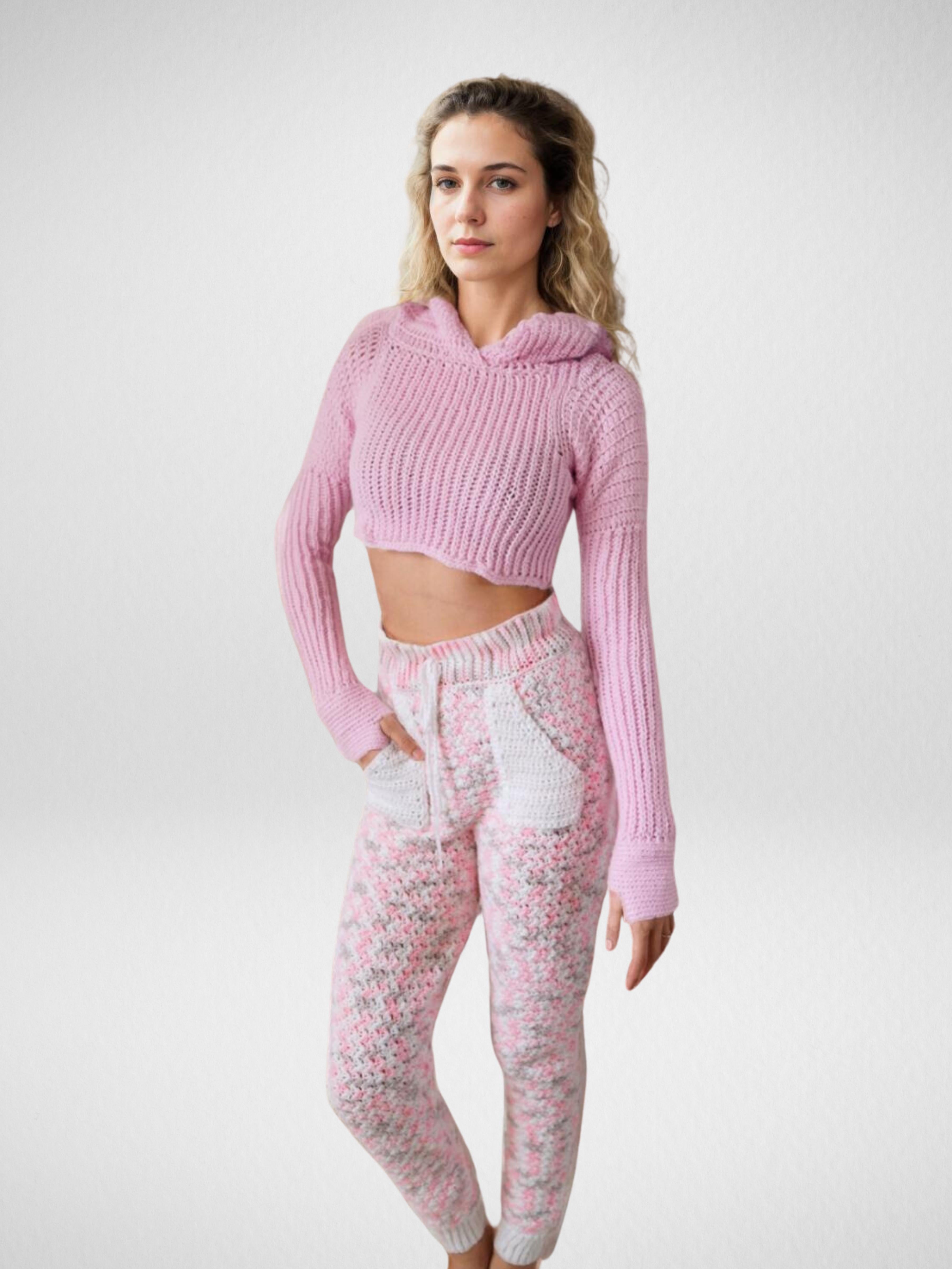 Whimsical Pink High Waisted Pants