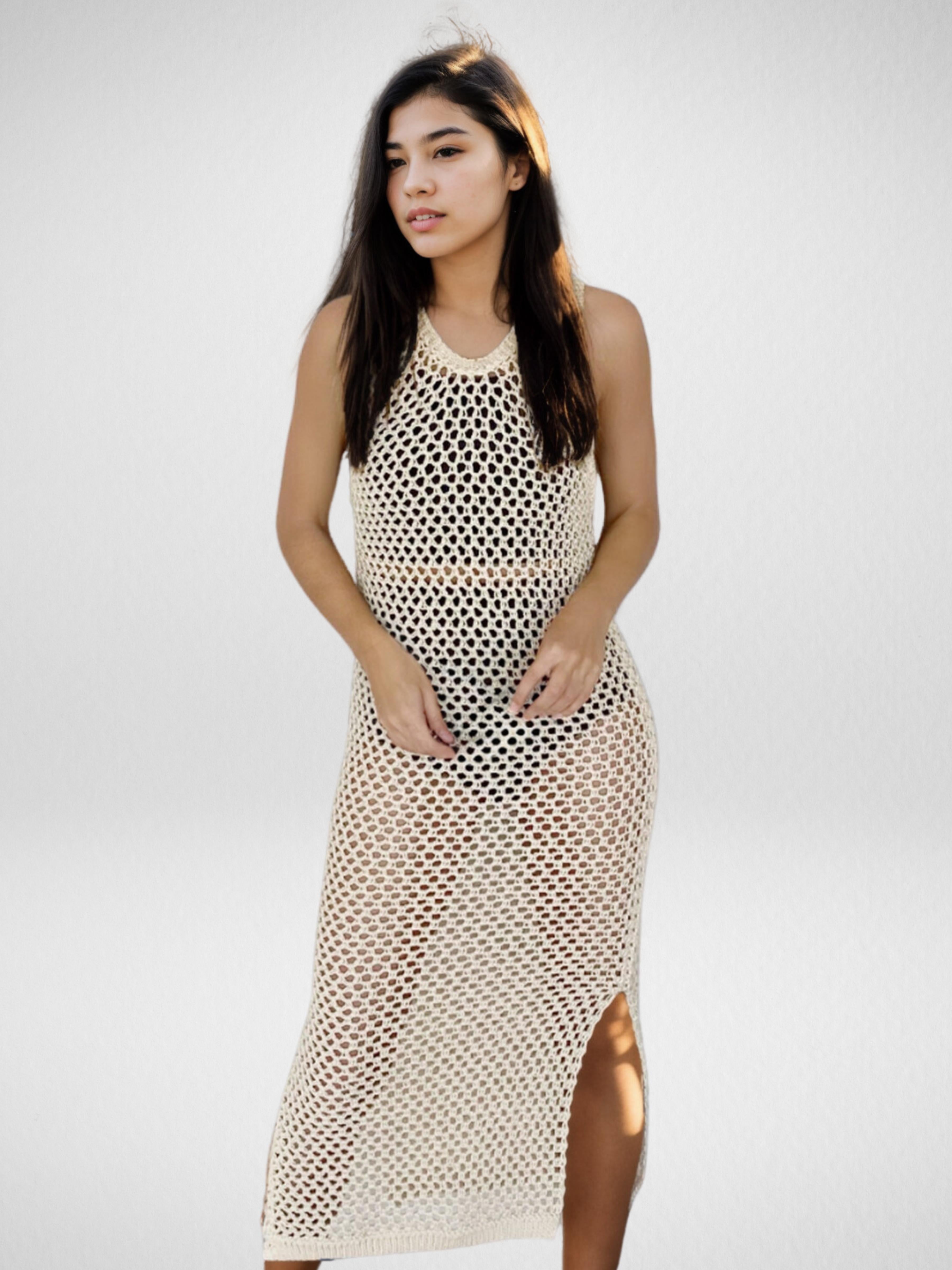 Artisanal Ivory One-Piece Cover-Up