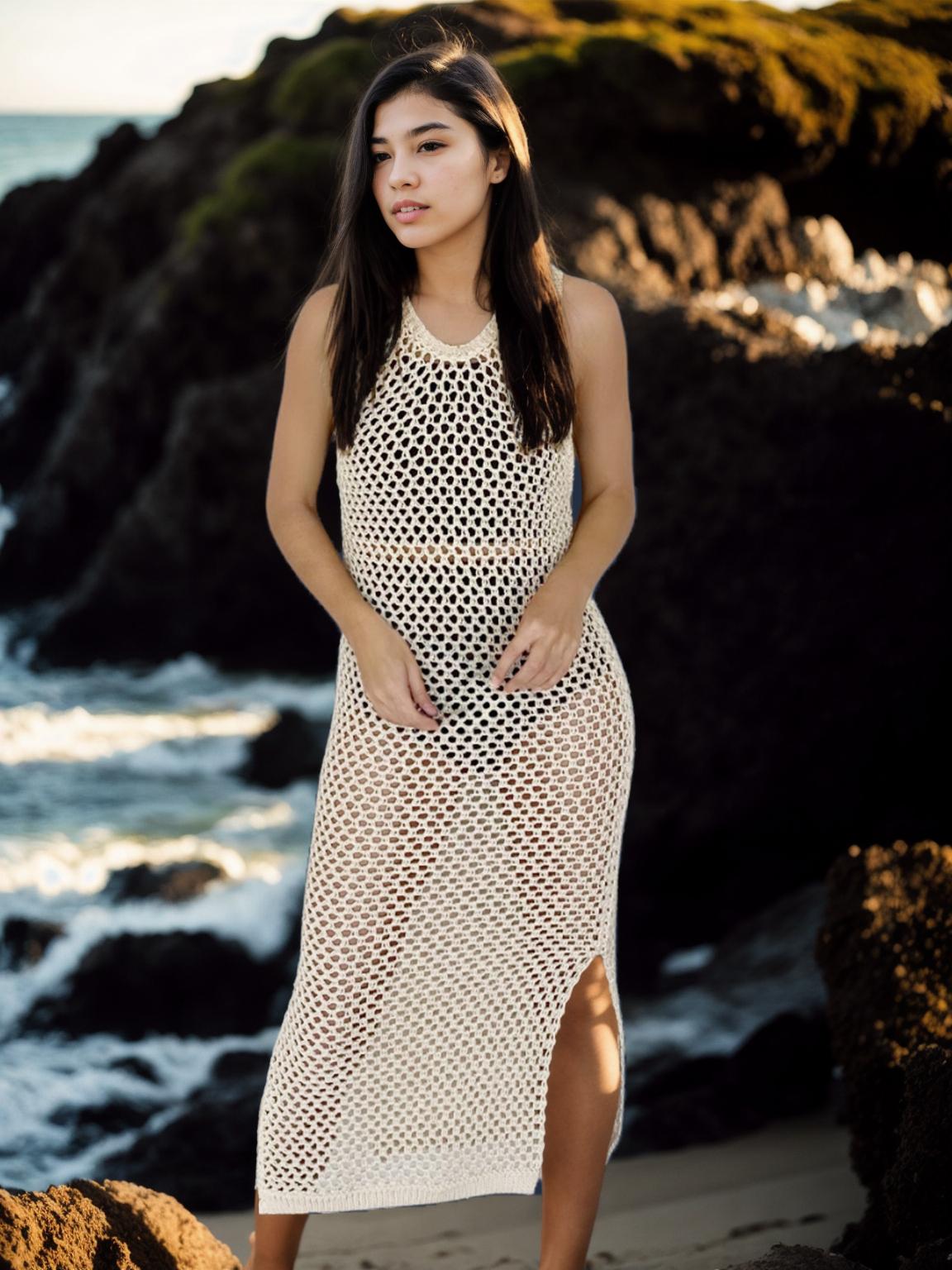 Artisanal Ivory One-Piece Cover-Up