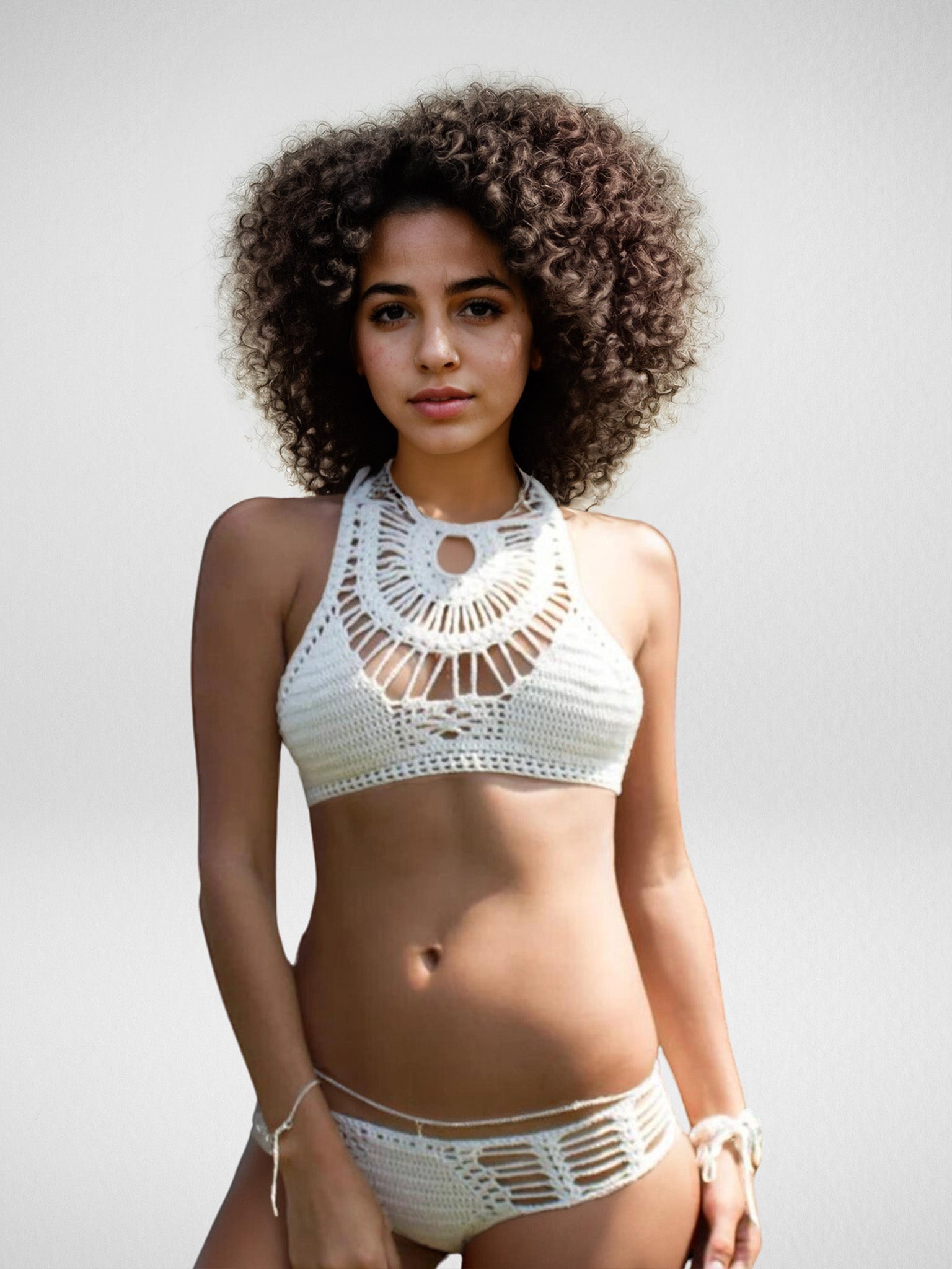 Seaside Lace Two-Piece Swimsuit/Bikini