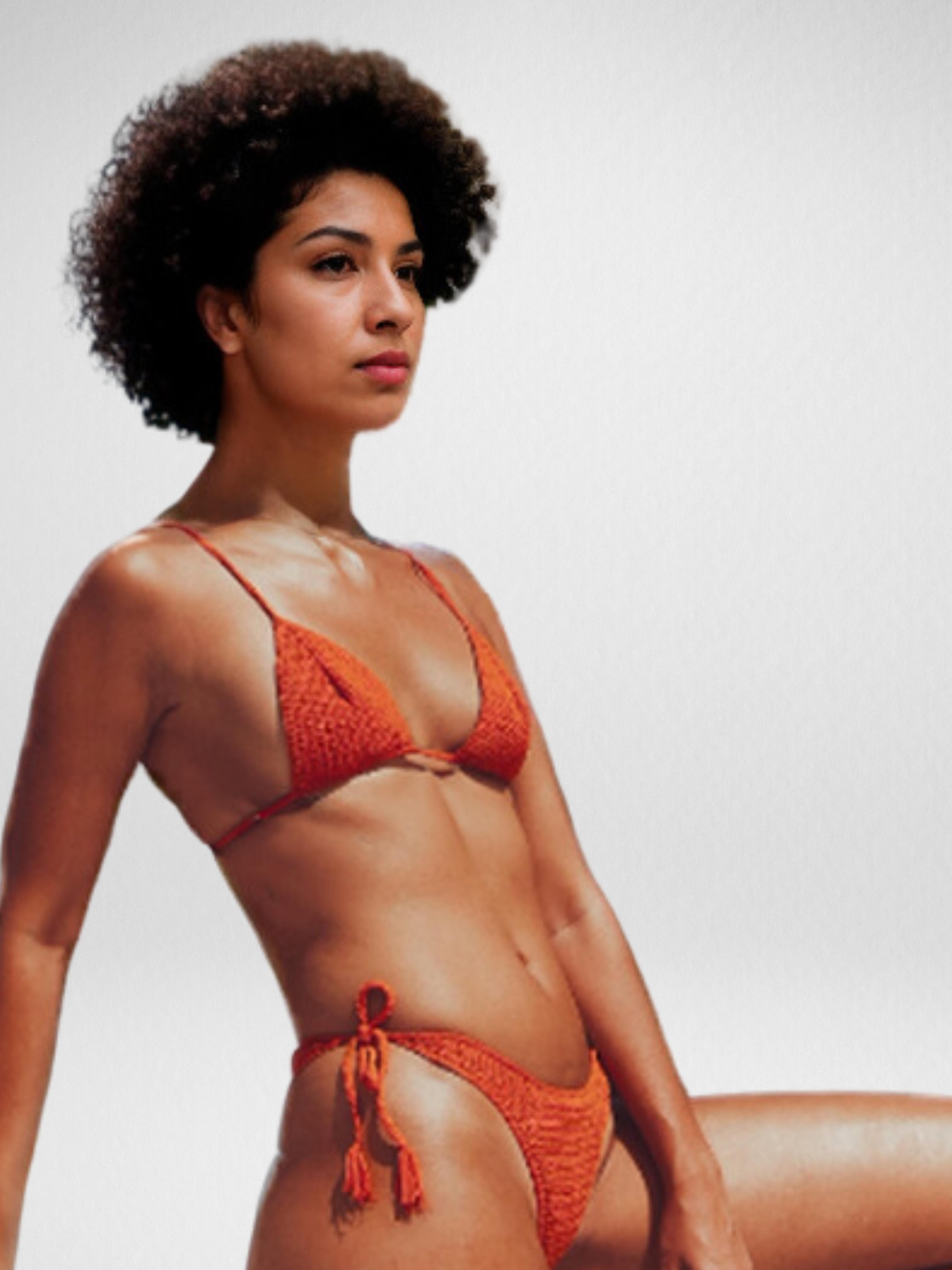 Paprika Splash Two-Piece Swimsuit/Bikini