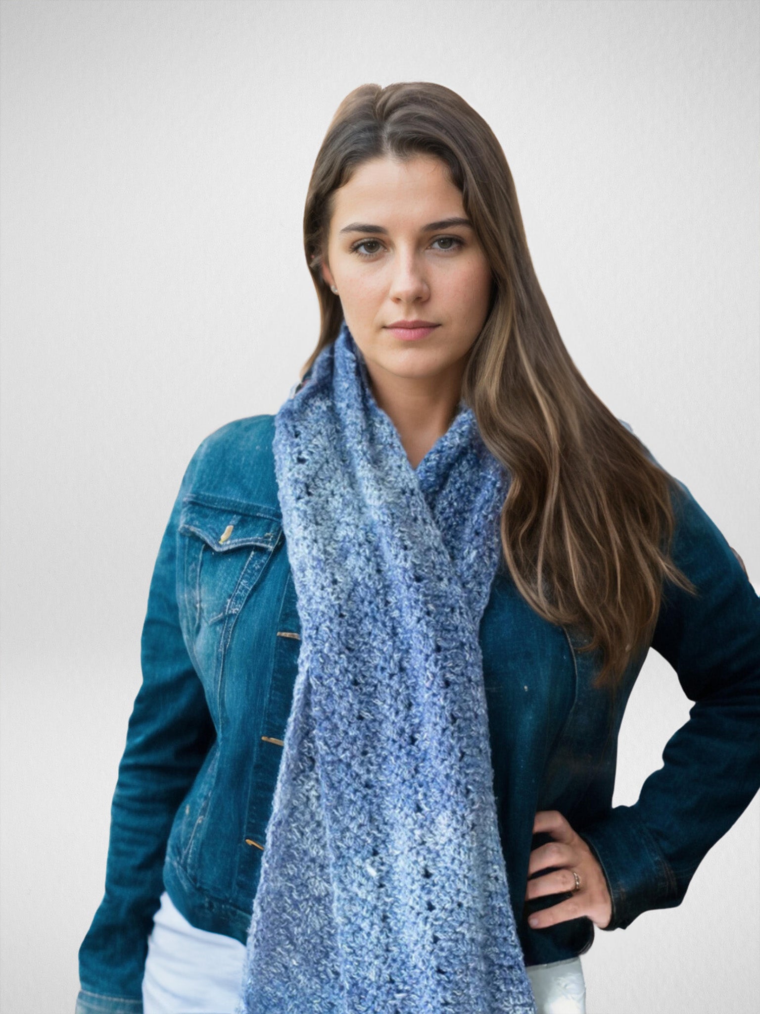 Denim Frost Scarf