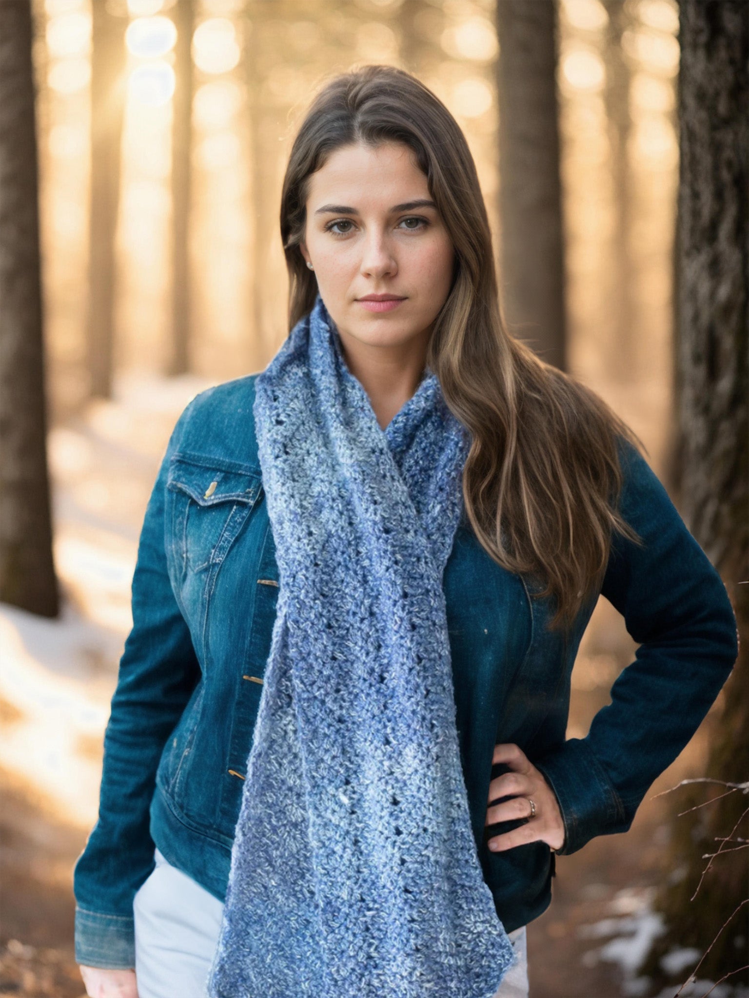 Denim Frost Scarf
