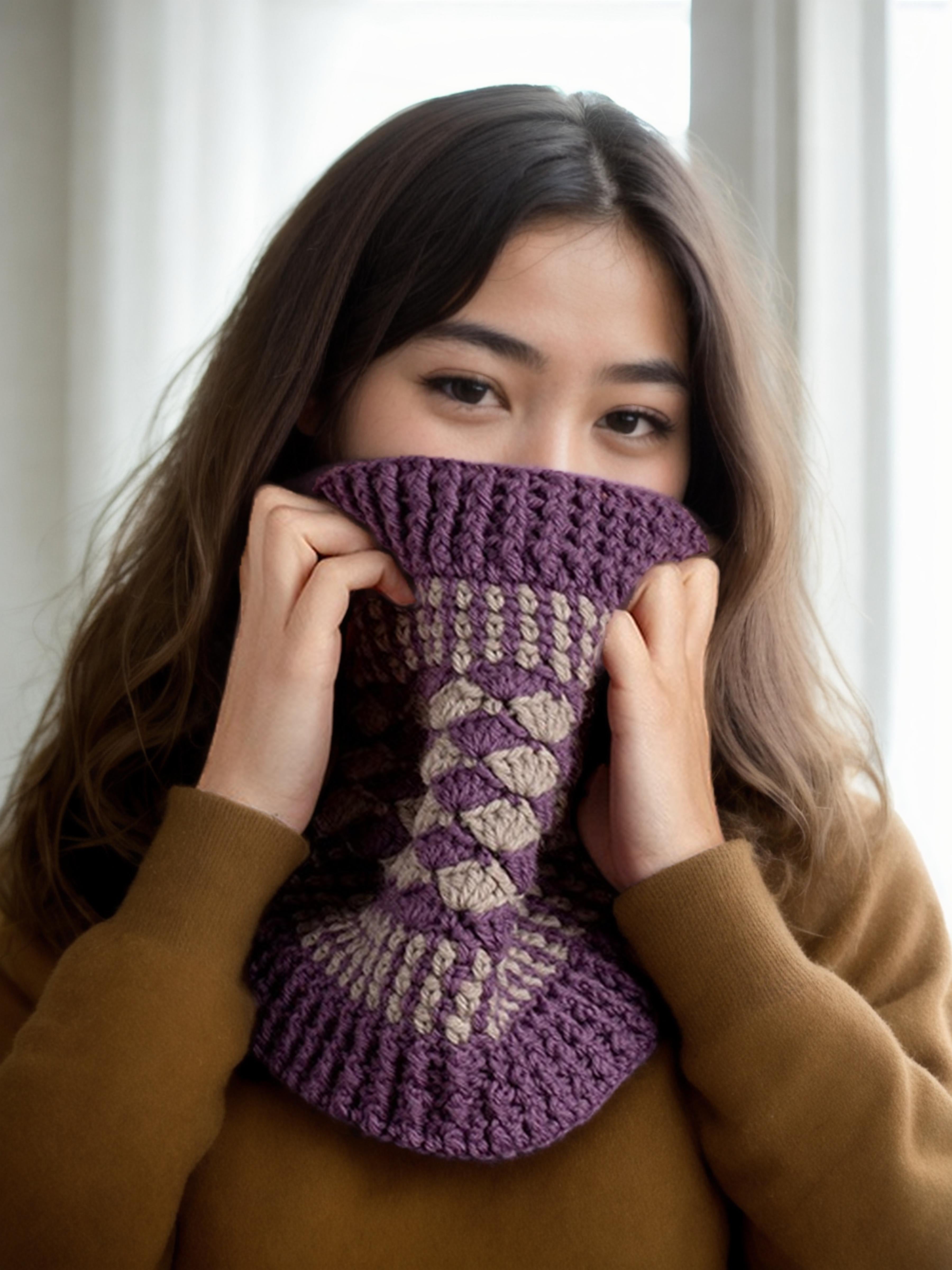 Violet Twist Cowl