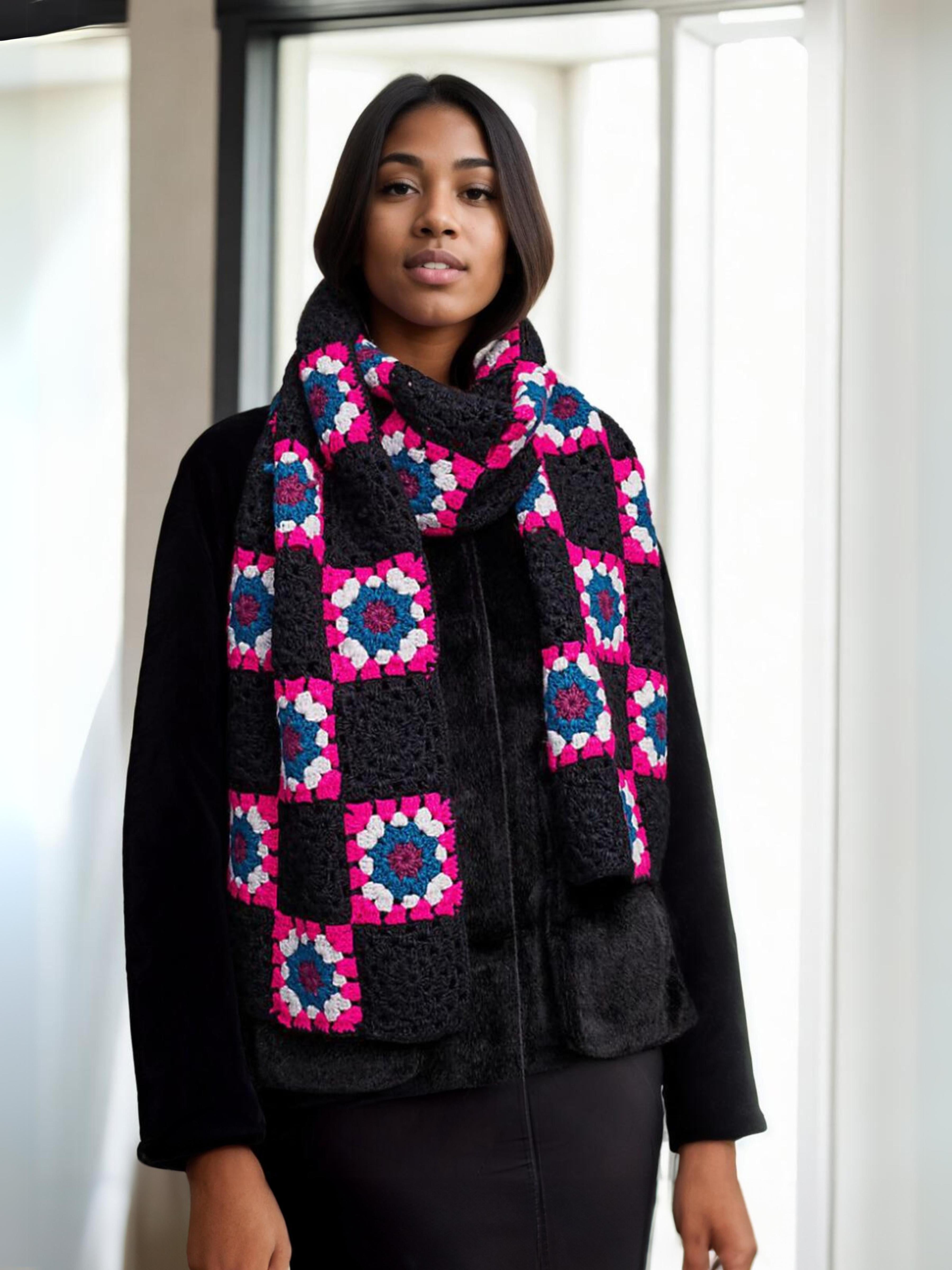 Berry Blocks Scarf