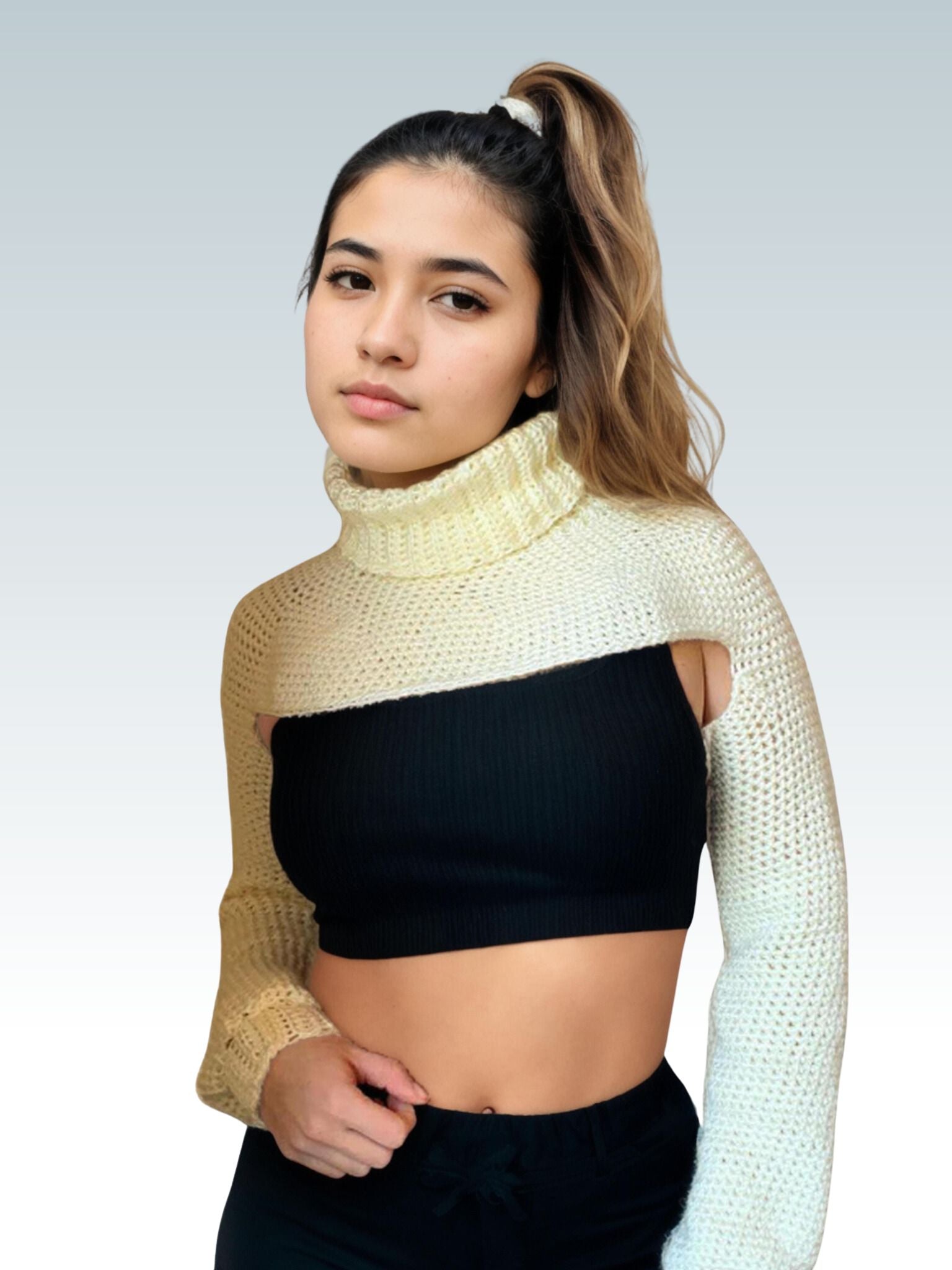 Modern Ivory Sleeve Shrug
