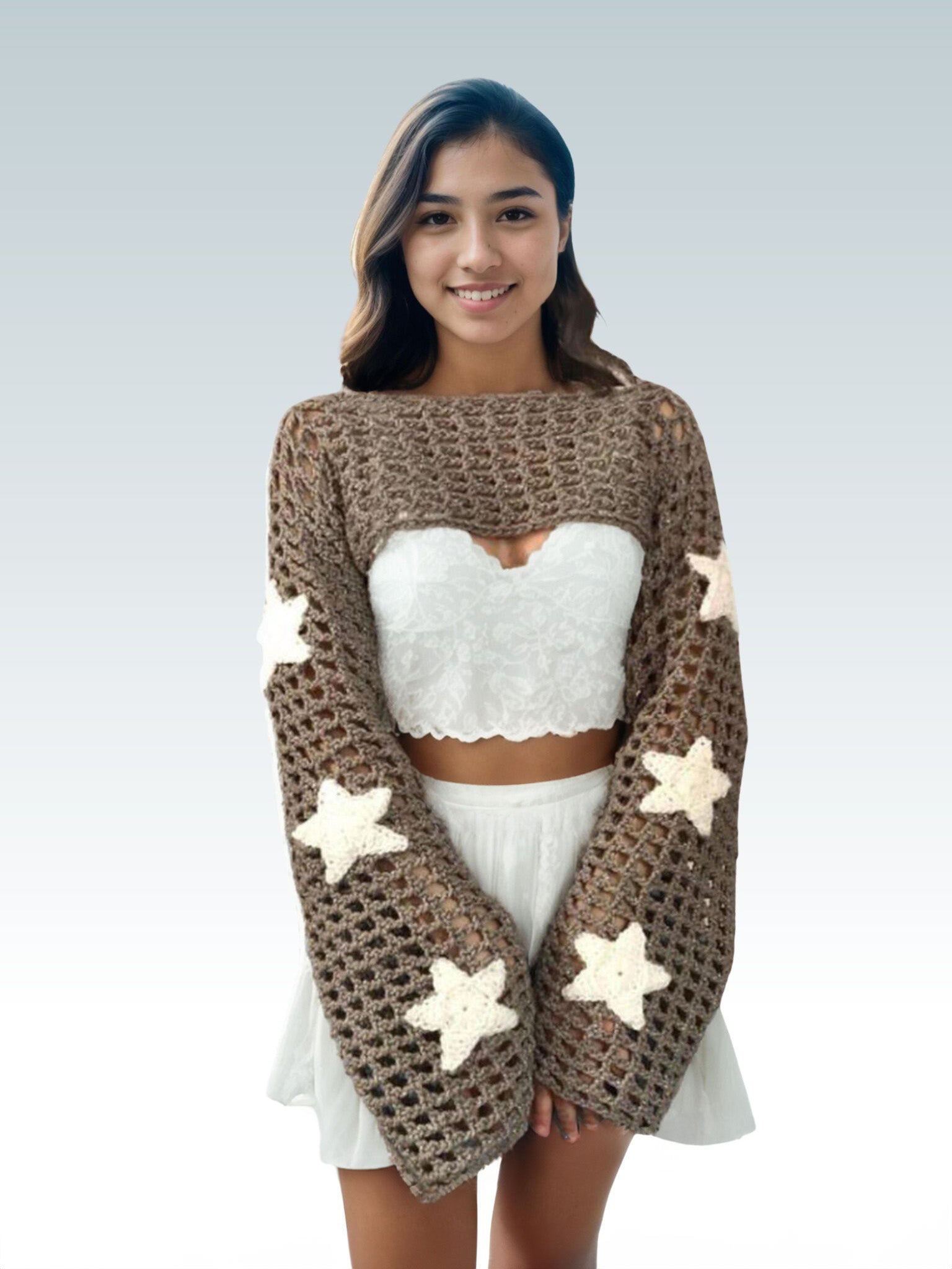 Twinkling Stars Knit Shrug