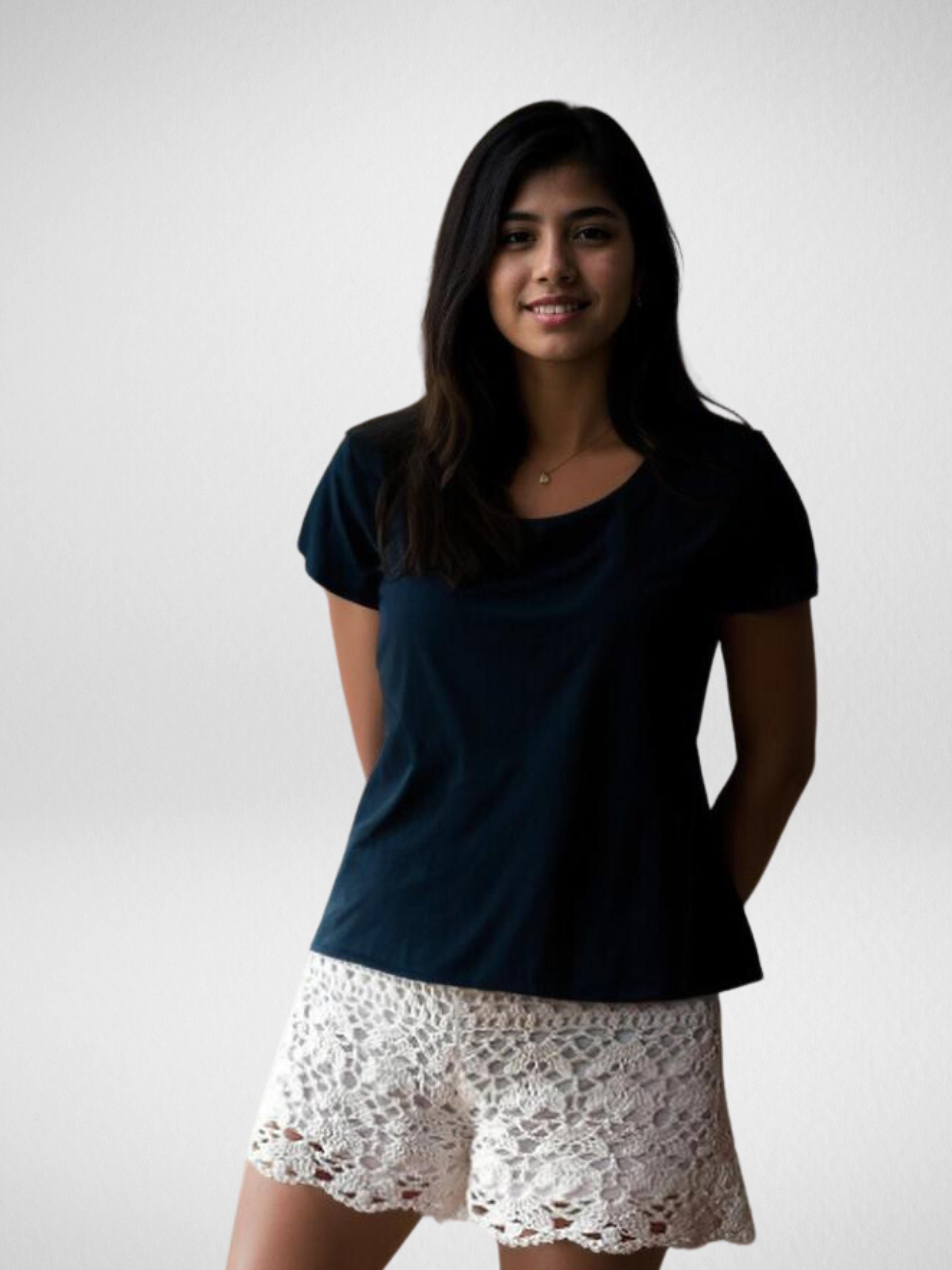 Creamy Daisy Chain Shorts