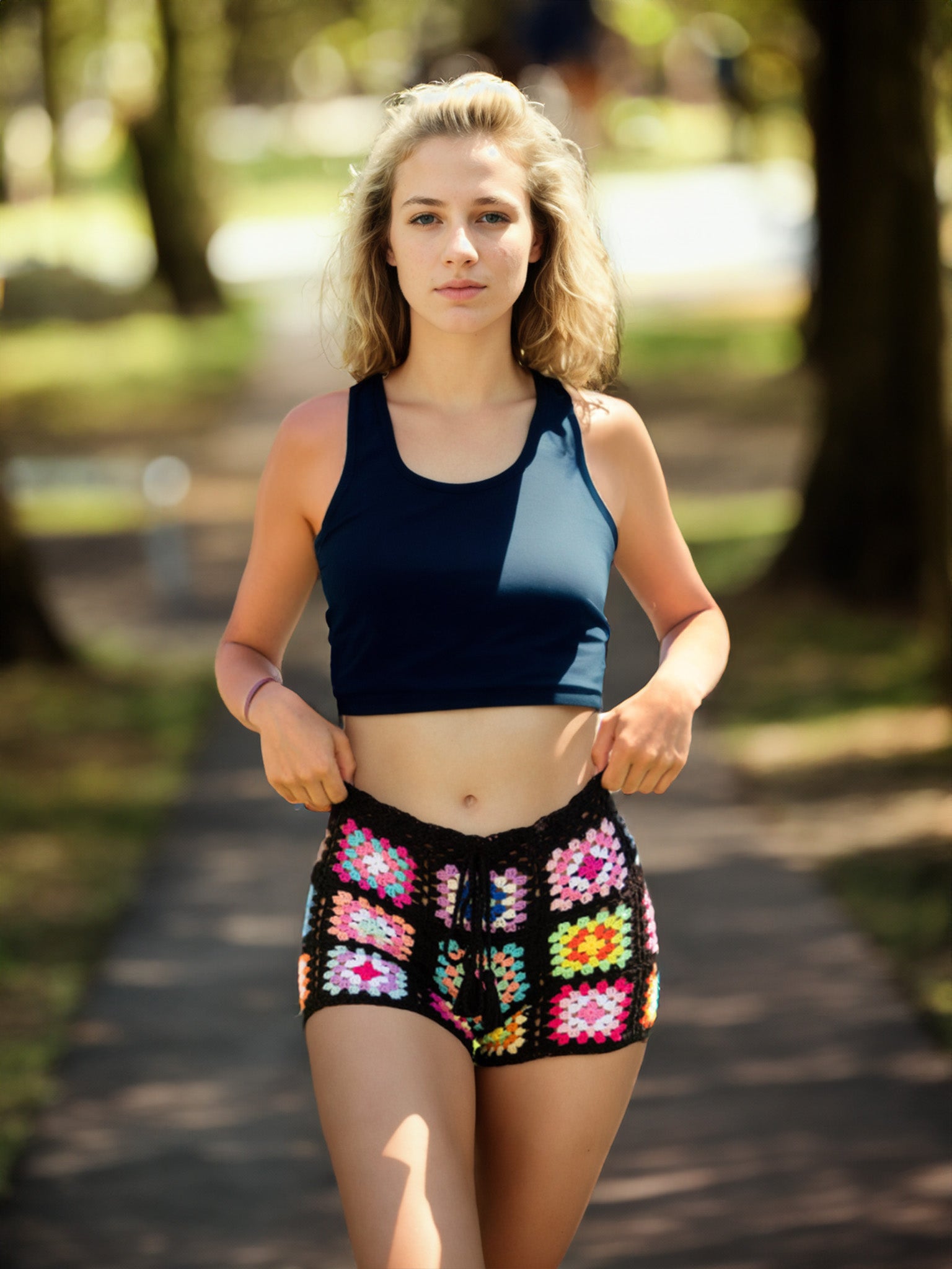 Patchwork Prism Shorts
