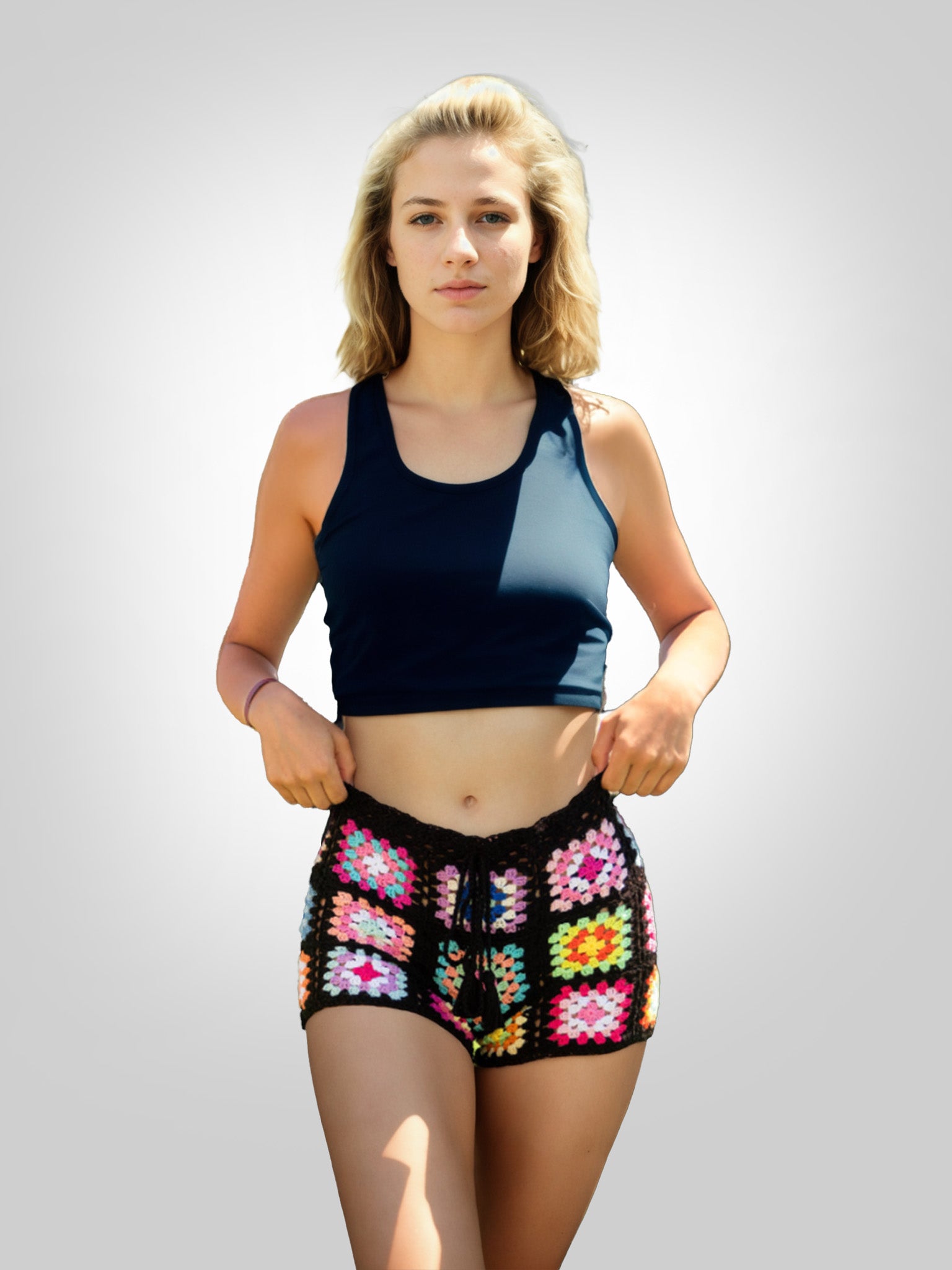 Patchwork Prism Shorts