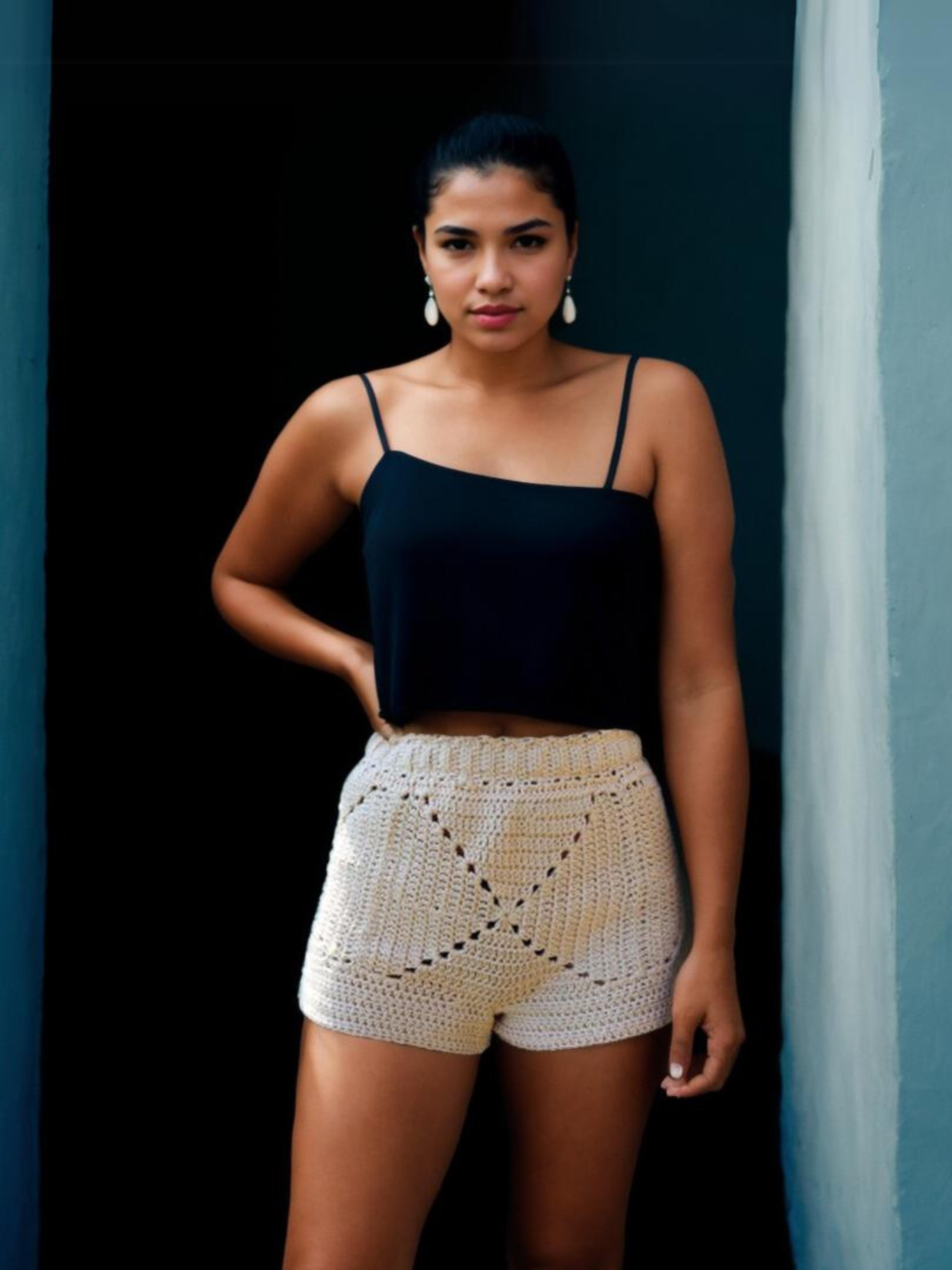 Ivory Diamond Shorts