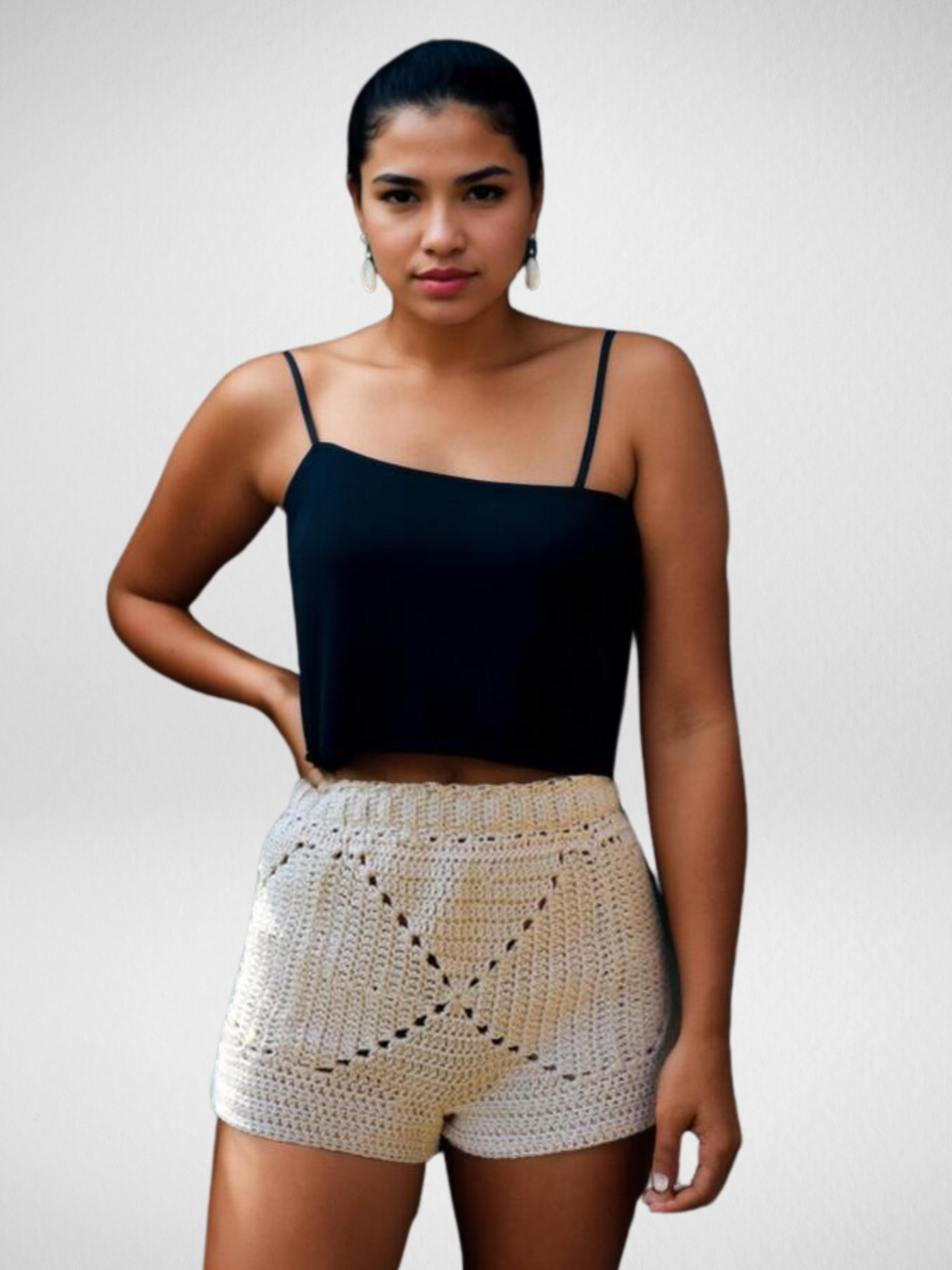 Ivory Diamond Shorts