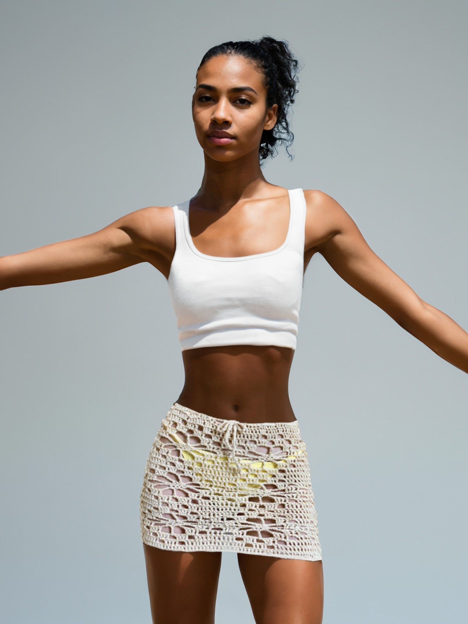 Daisy Chain Delight Short/Mini Skirt