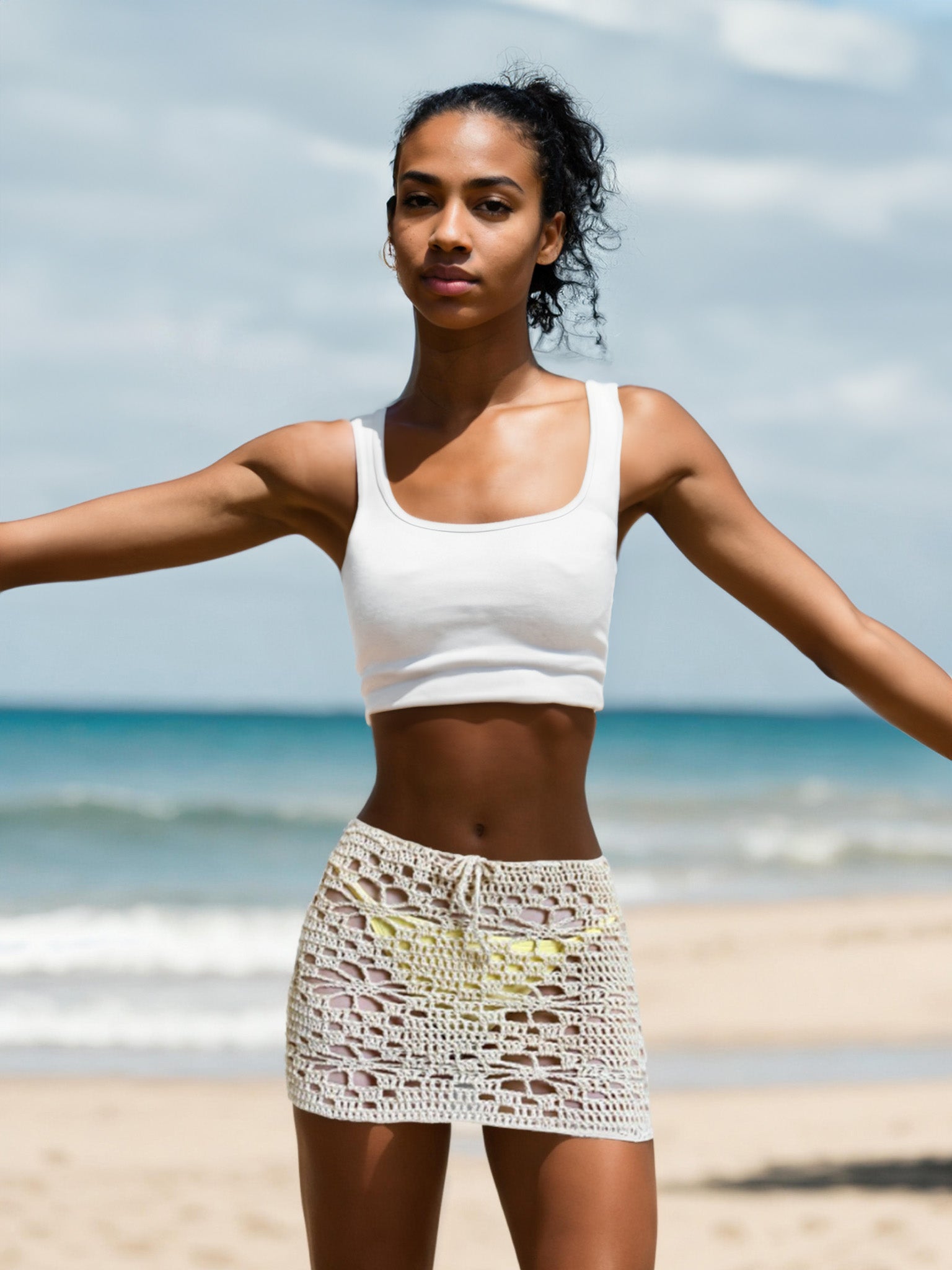 Daisy Chain Delight Short/Mini Skirt