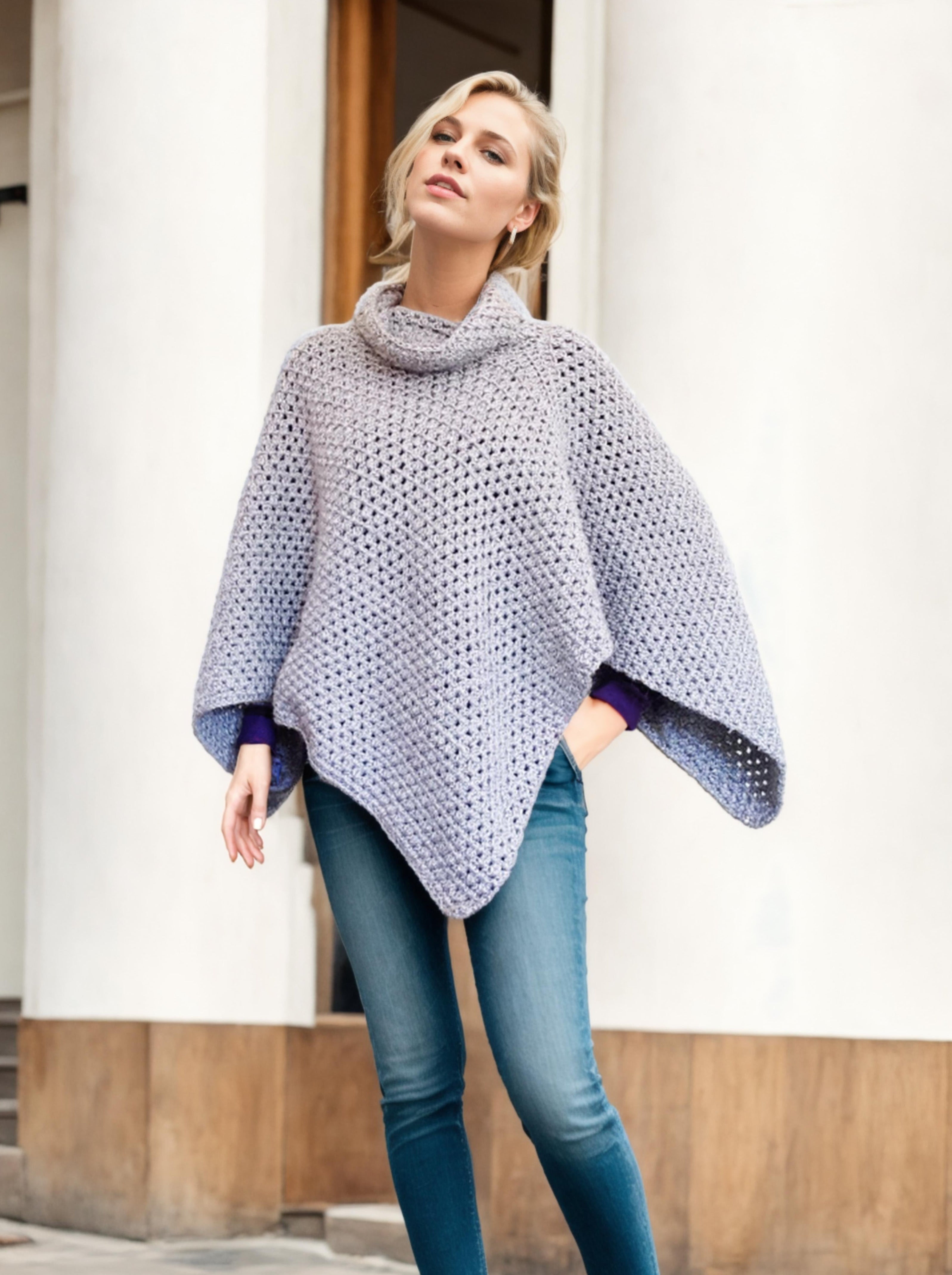 Slate Snuggle Poncho