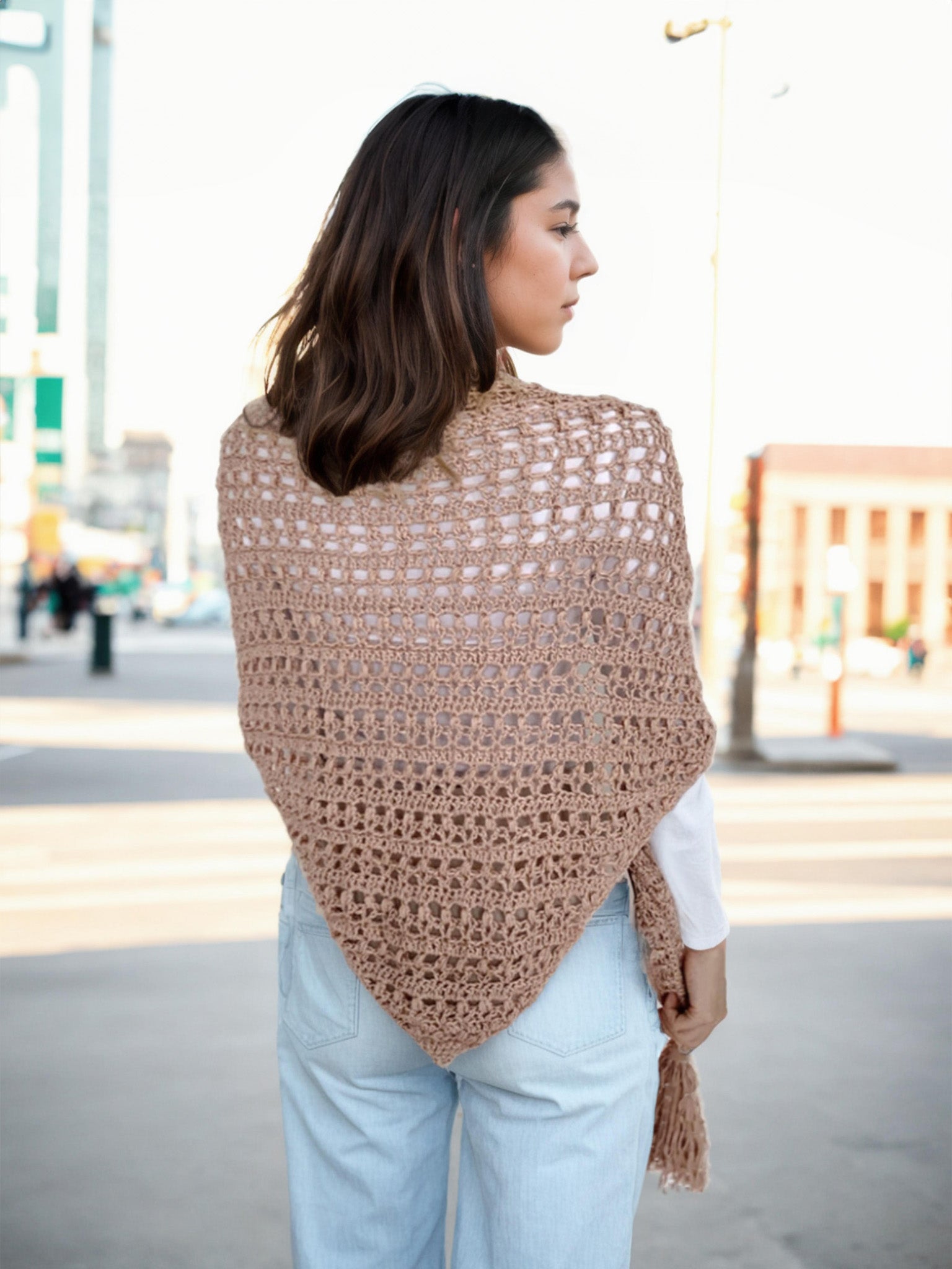Blush Tassel Shawl