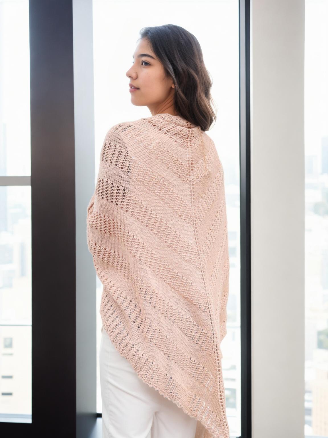 Apricot Whisper Shawl