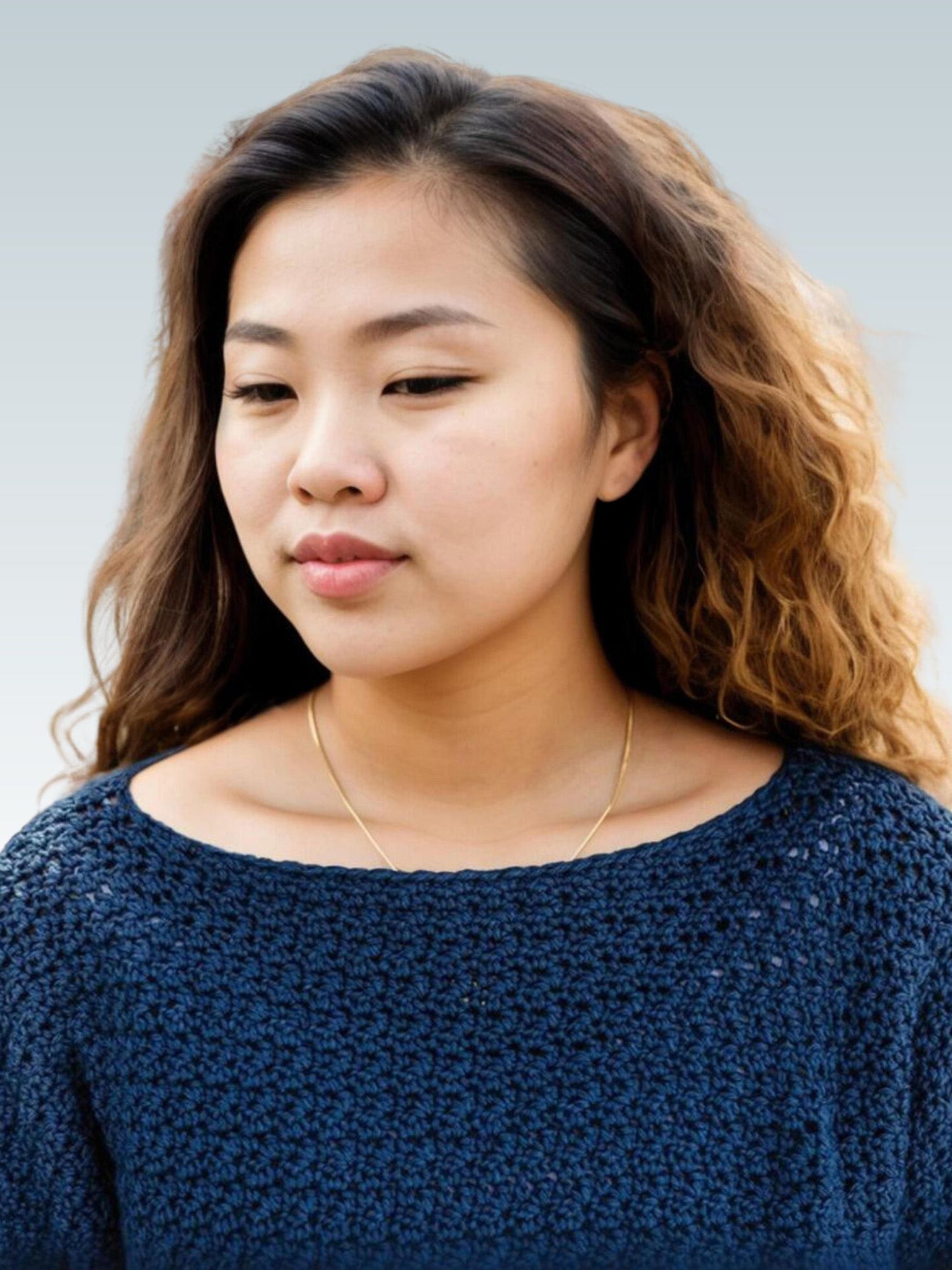 Griddle Stitch Balloon-Sleeve Sweater